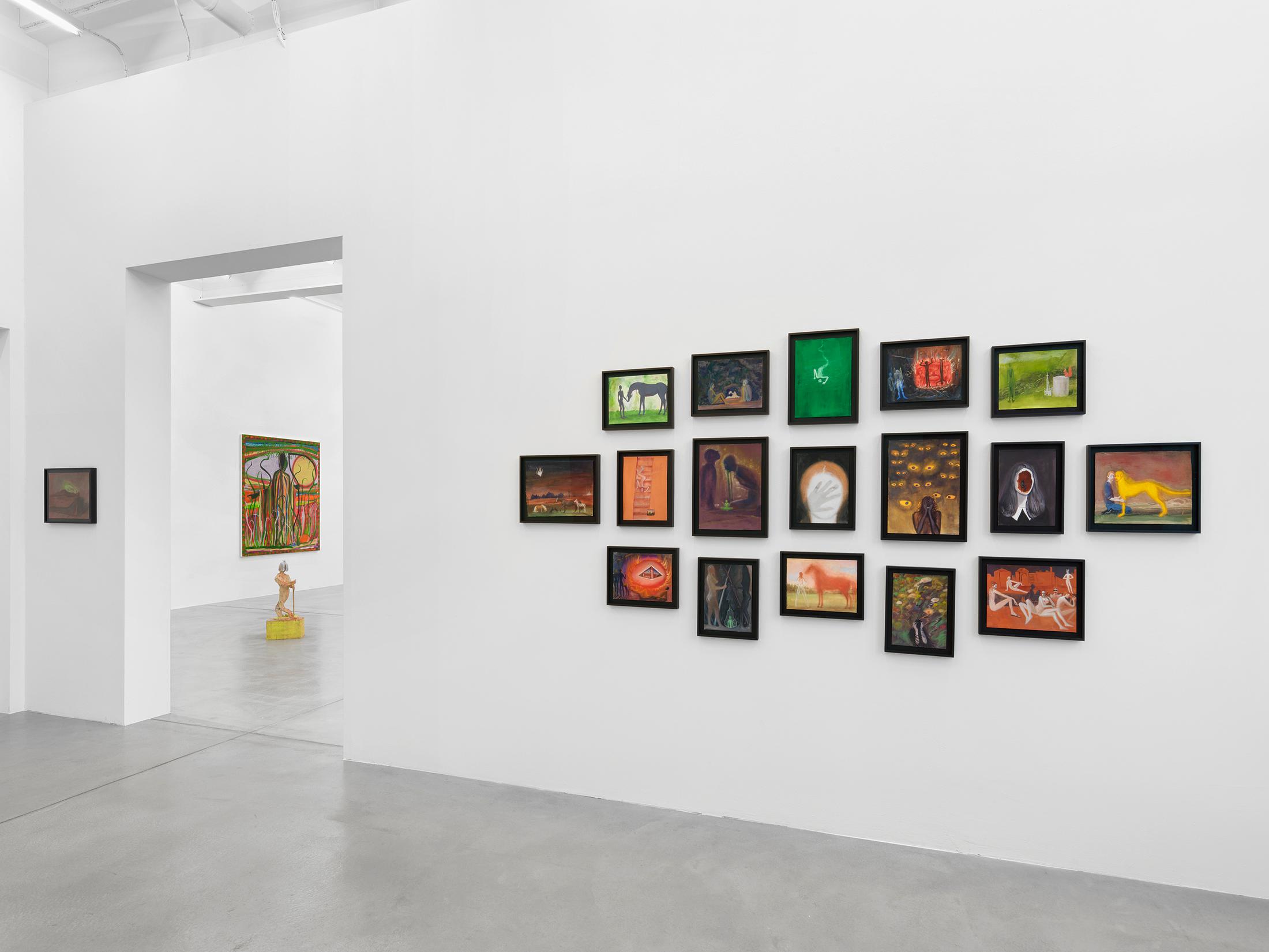 Exhibition View Group Show «MELENCOLIA» at Galerie Eva Presenhuber, Maag Areal, Zurich, 2023-2024 / Photo: Stefan Altenburger Photography / Courtesy: the artists and Galerie Eva Presenhuber