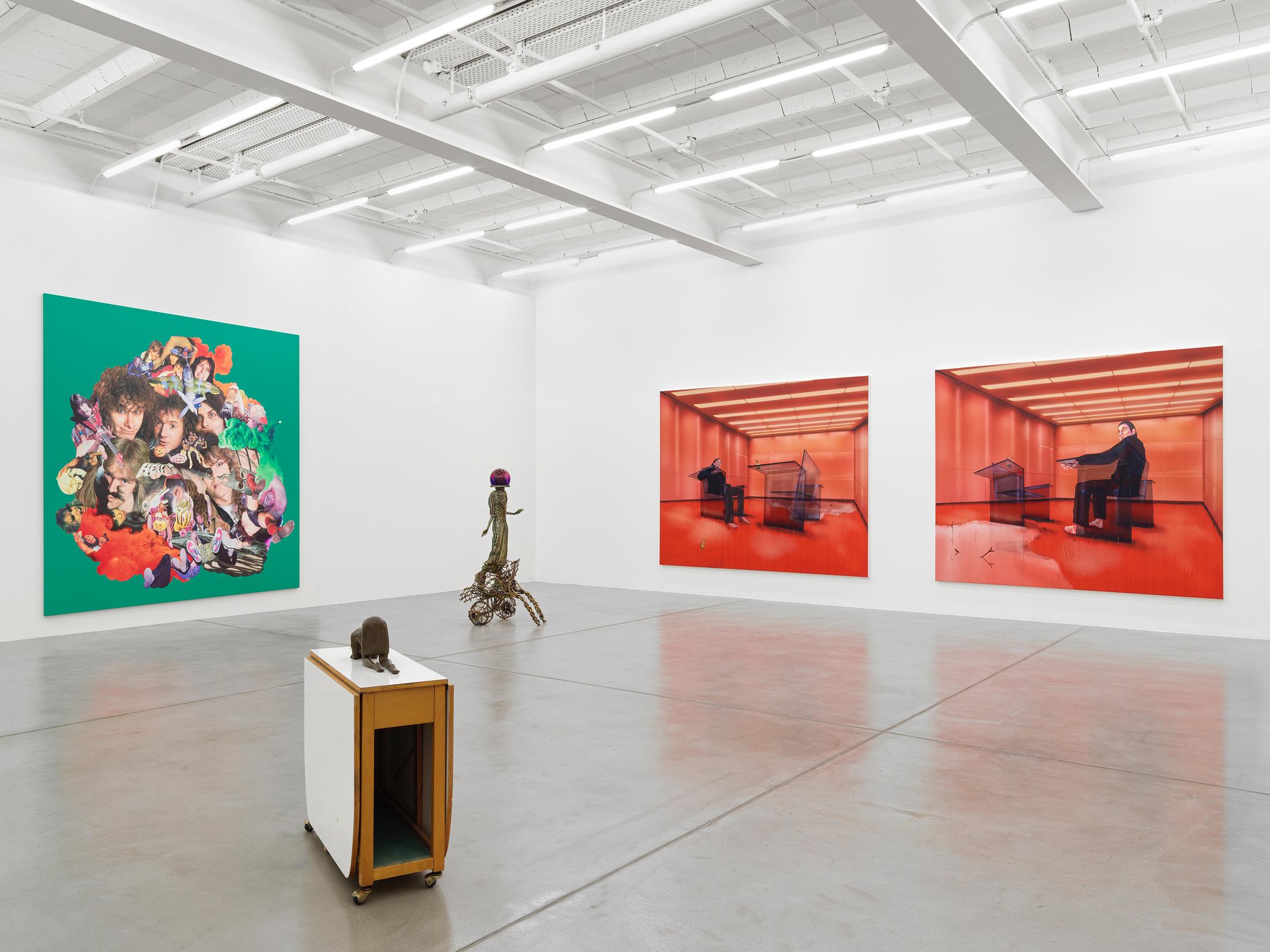 Exhibition View Group Show «MELENCOLIA» at Galerie Eva Presenhuber, Maag Areal, Zurich, 2023-2024 / Photo: Stefan Altenburger Photography / Courtesy: the artists and Galerie Eva Presenhuber