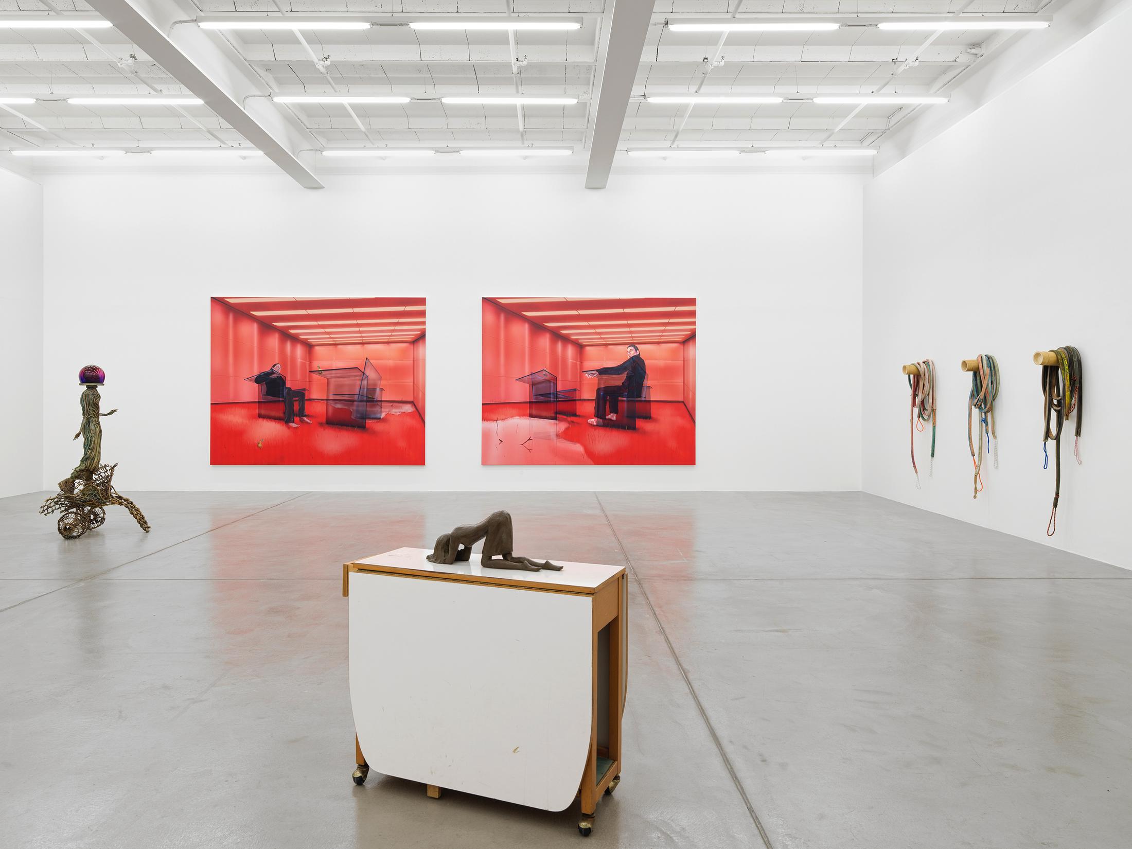 Exhibition View Group Show «MELENCOLIA» at Galerie Eva Presenhuber, Maag Areal, Zurich, 2023-2024 / Photo: Stefan Altenburger Photography / Courtesy: the artists and Galerie Eva Presenhuber
