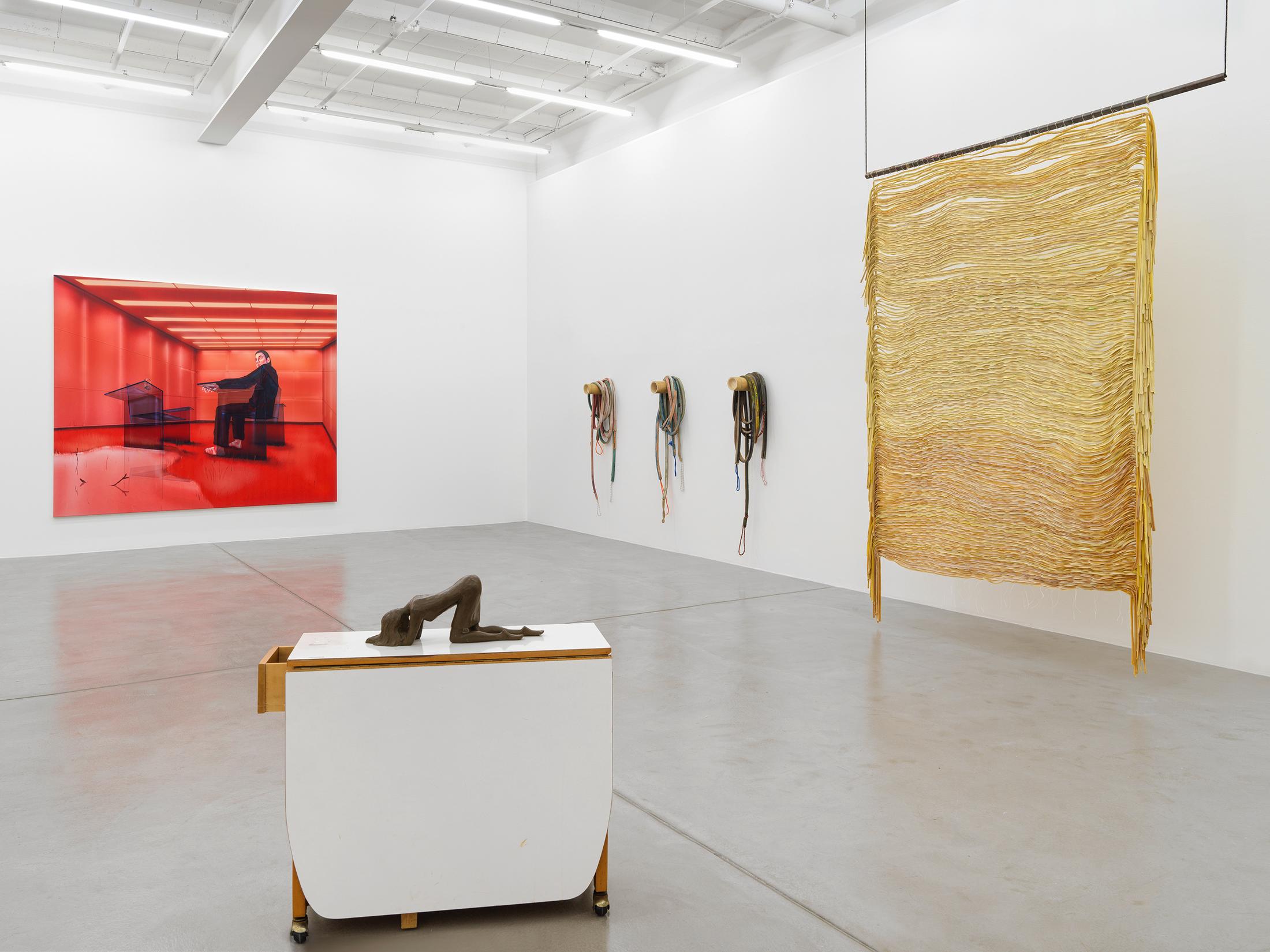Exhibition View Group Show «MELENCOLIA» at Galerie Eva Presenhuber, Maag Areal, Zurich, 2023-2024 / Photo: Stefan Altenburger Photography / Courtesy: the artists and Galerie Eva Presenhuber