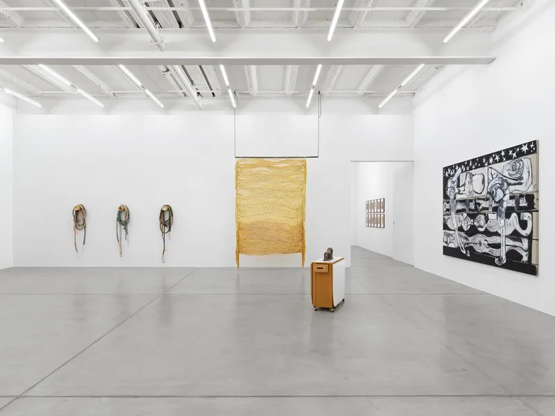 Exhibition View Group Show «MELENCOLIA» at Galerie Eva Presenhuber, Maag Areal, Zurich, 2023-2024 / Photo: Stefan Altenburger Photography / Courtesy: the artists and Galerie Eva Presenhuber