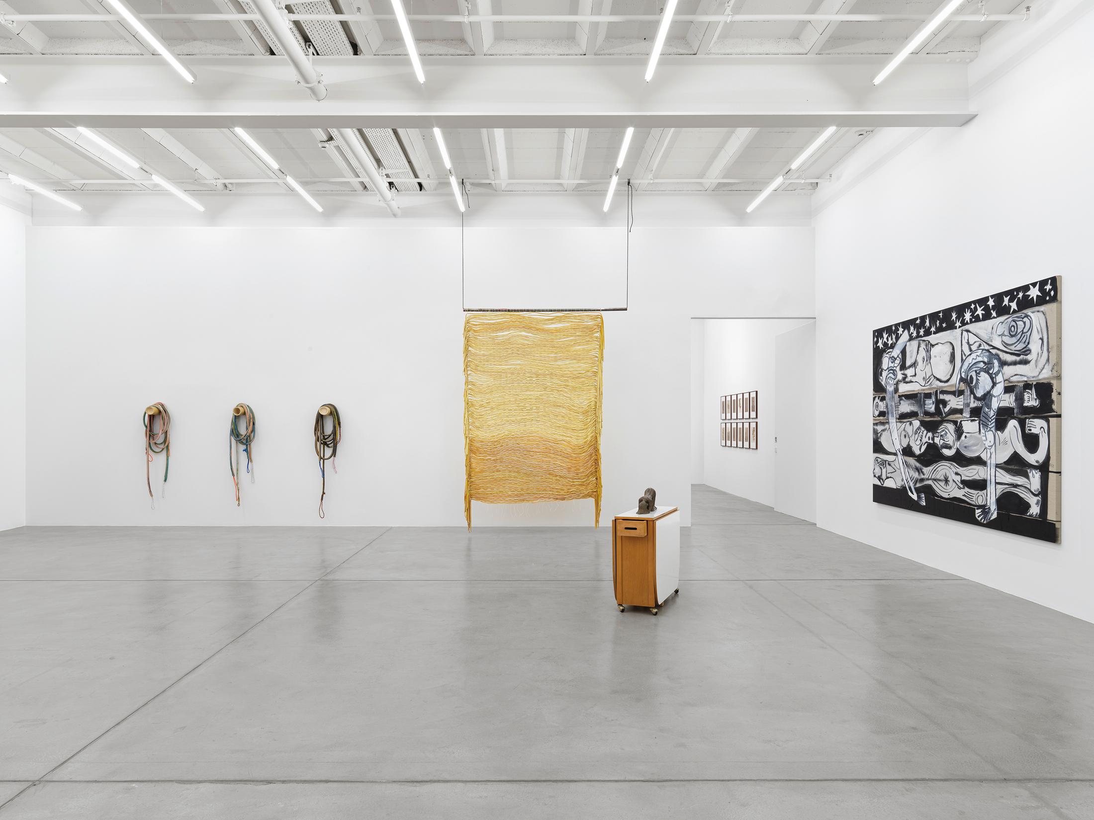 Exhibition View Group Show «MELENCOLIA» at Galerie Eva Presenhuber, Maag Areal, Zurich, 2023-2024 / Photo: Stefan Altenburger Photography / Courtesy: the artists and Galerie Eva Presenhuber