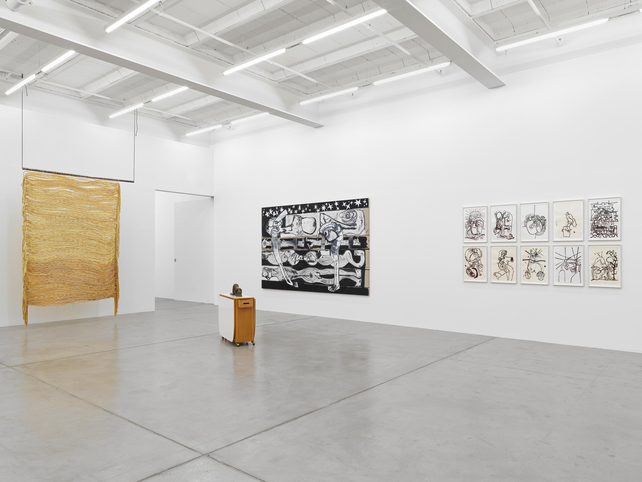 Exhibition View Group Show «MELENCOLIA» at Galerie Eva Presenhuber, Maag Areal, Zurich, 2023-2024 / Photo: Stefan Altenburger Photography / Courtesy: the artists and Galerie Eva Presenhuber