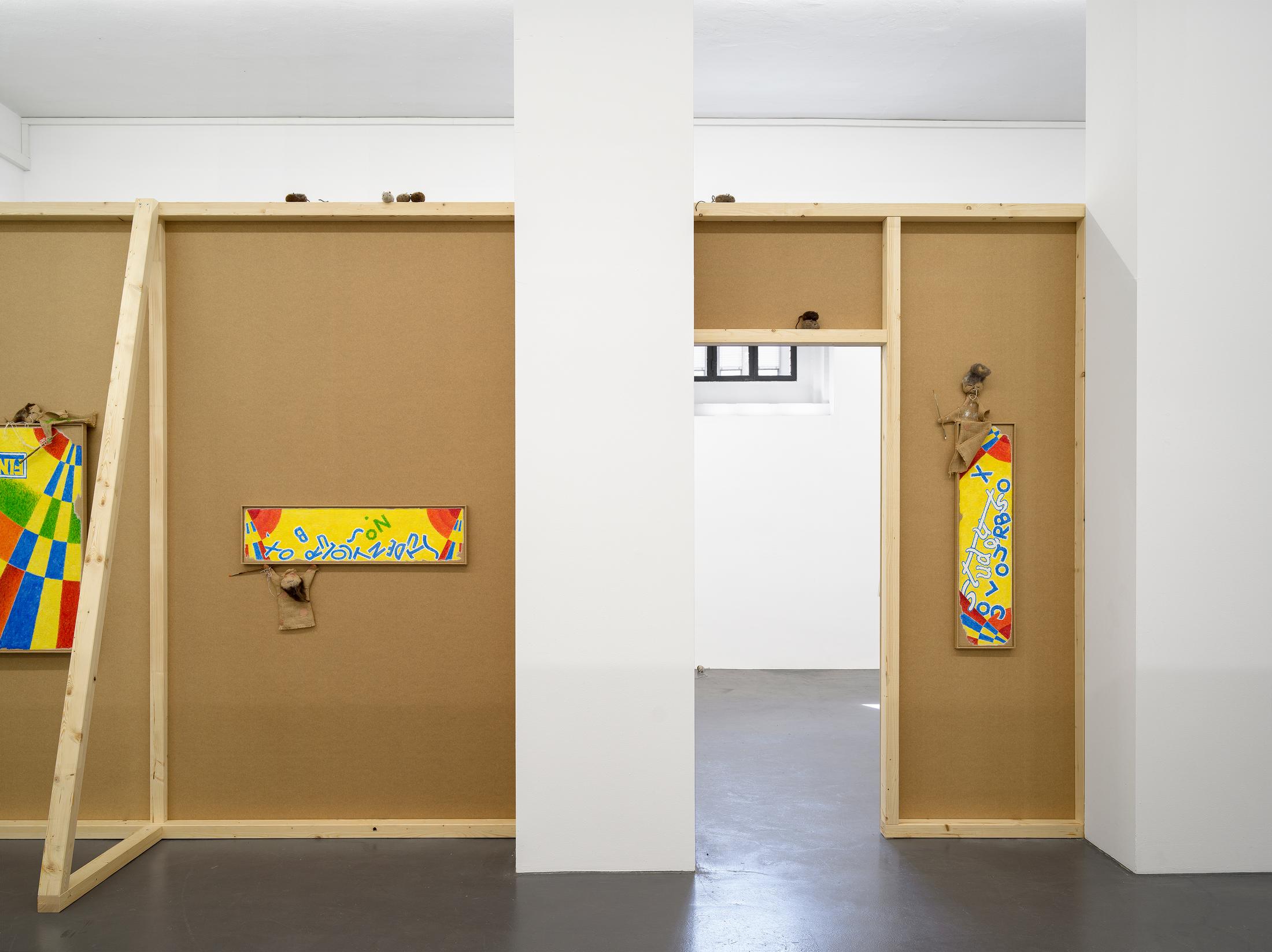 Exhibition View Solo Show Min Yoon «Perspectives + ing» at Galerie Francesca Pia, Zurich, 2024 / Photo: Cedric Mussano / Courtesy: The artist and Galerie Francesca Pia