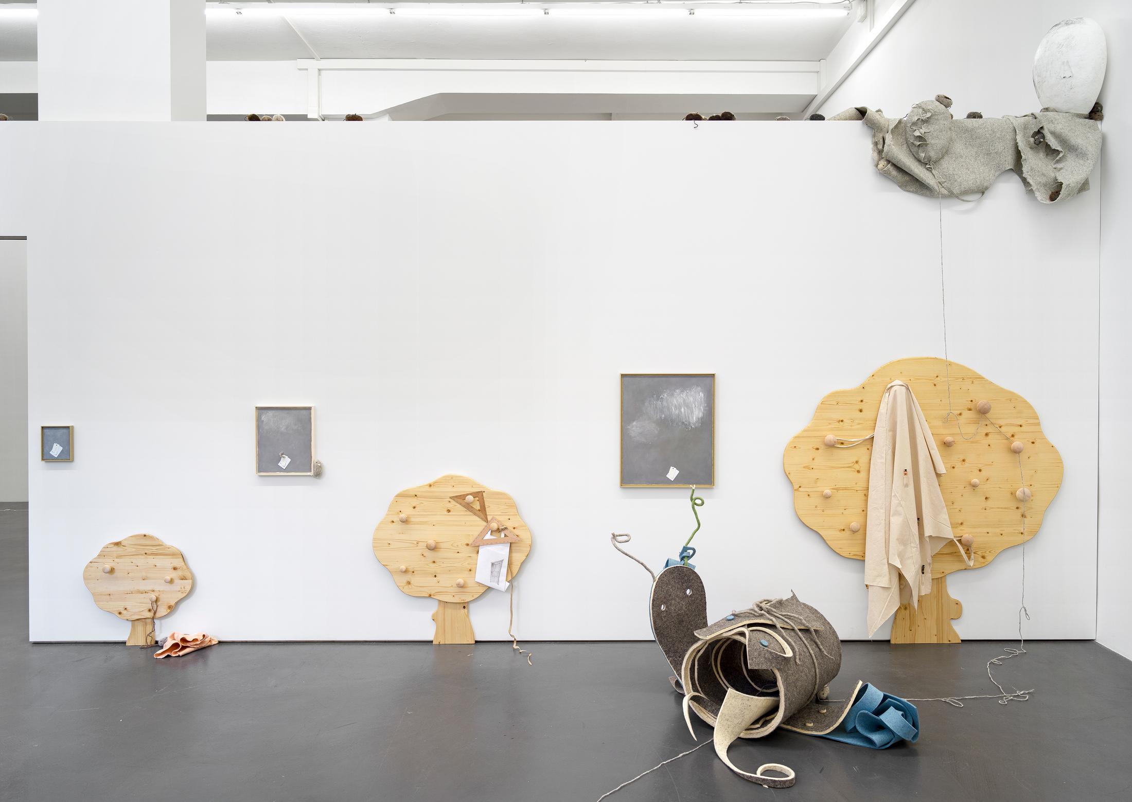 Exhibition View Solo Show Min Yoon «Perspectives + ing» at Galerie Francesca Pia, Zurich, 2024 / Photo: Cedric Mussano / Courtesy: The artist and Galerie Francesca Pia