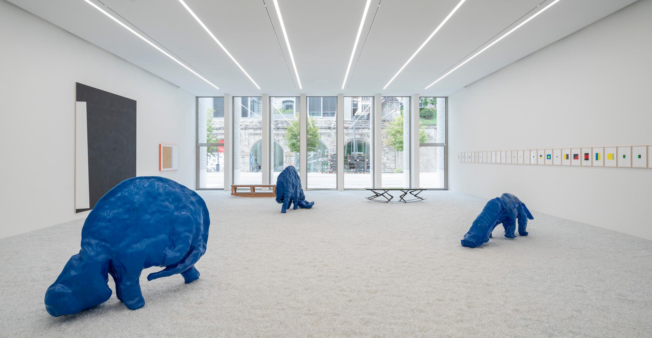 Exhibition View Group Show «Mirage» at Musée cantonal des Beaux-Arts, Lausanne, 2023 / Photo: Jonas Hänggi / Courtesy: the artists and Musée cantonal des Beaux-Arts de Lausanne