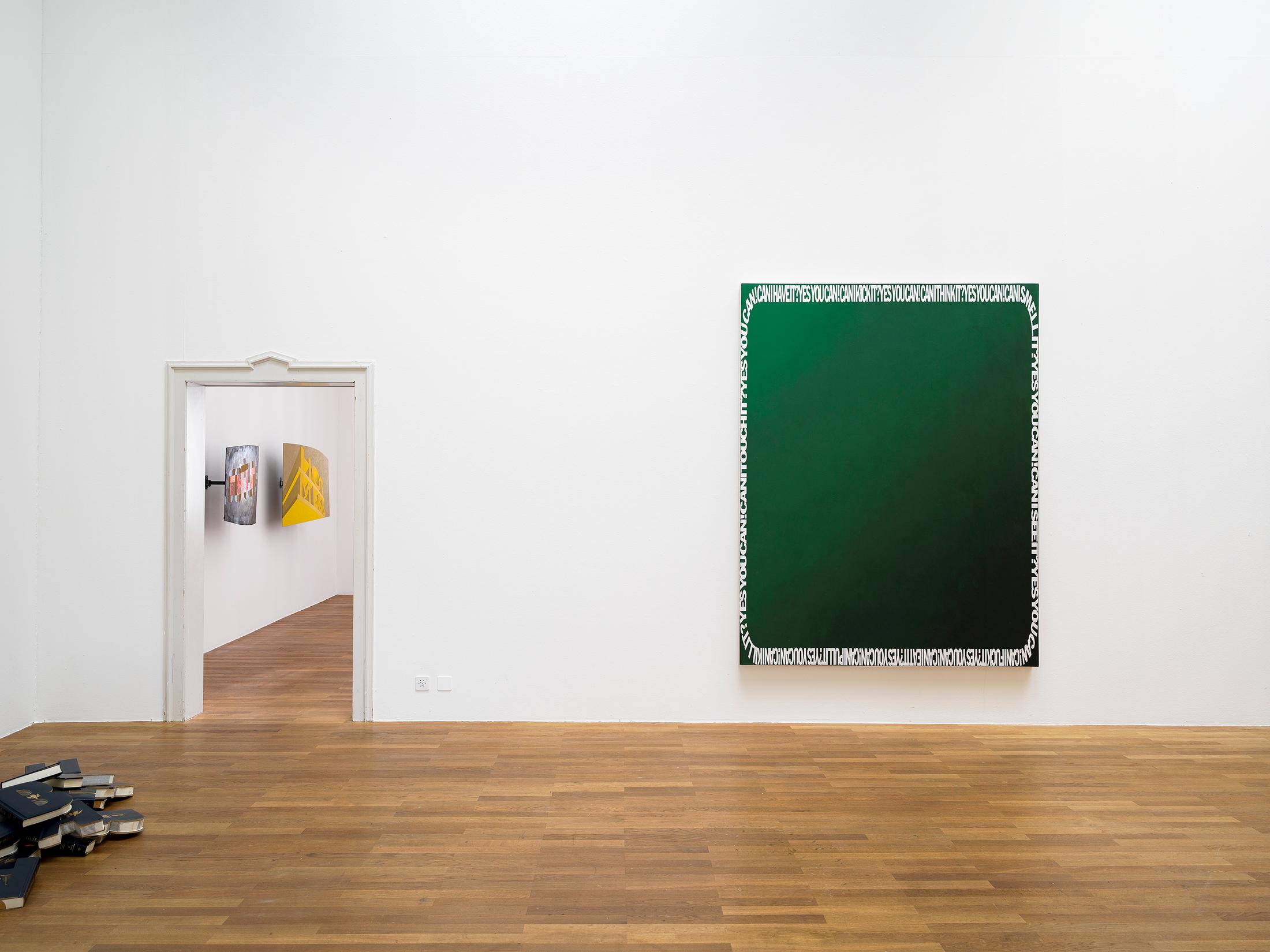 Exhibition View Solo Show Nancy Dwyer «Hot Mess» at Kunsthalle Winterthur, 2024 / Photo: Cedric Mussano / Courtesy: the artist and Theta, New York