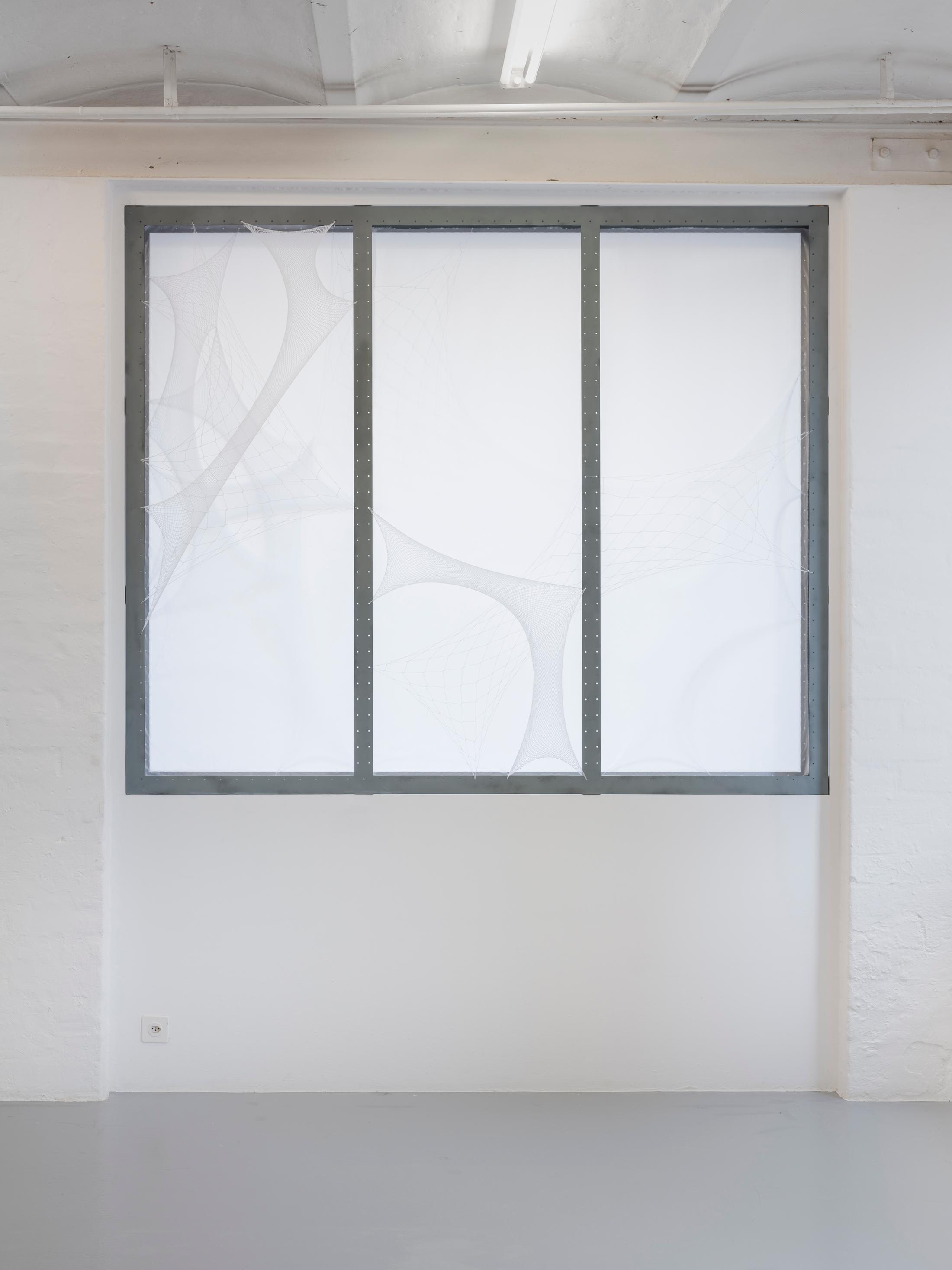 Exhibition View Duo Show Nastasia Meyrat and Mina Squalli-Houssaïni «dwelling the shadows» at CAN, Neuchâtel, 2024 / Photo: Sebastian Verdon / Courtesy: The artists and CAN