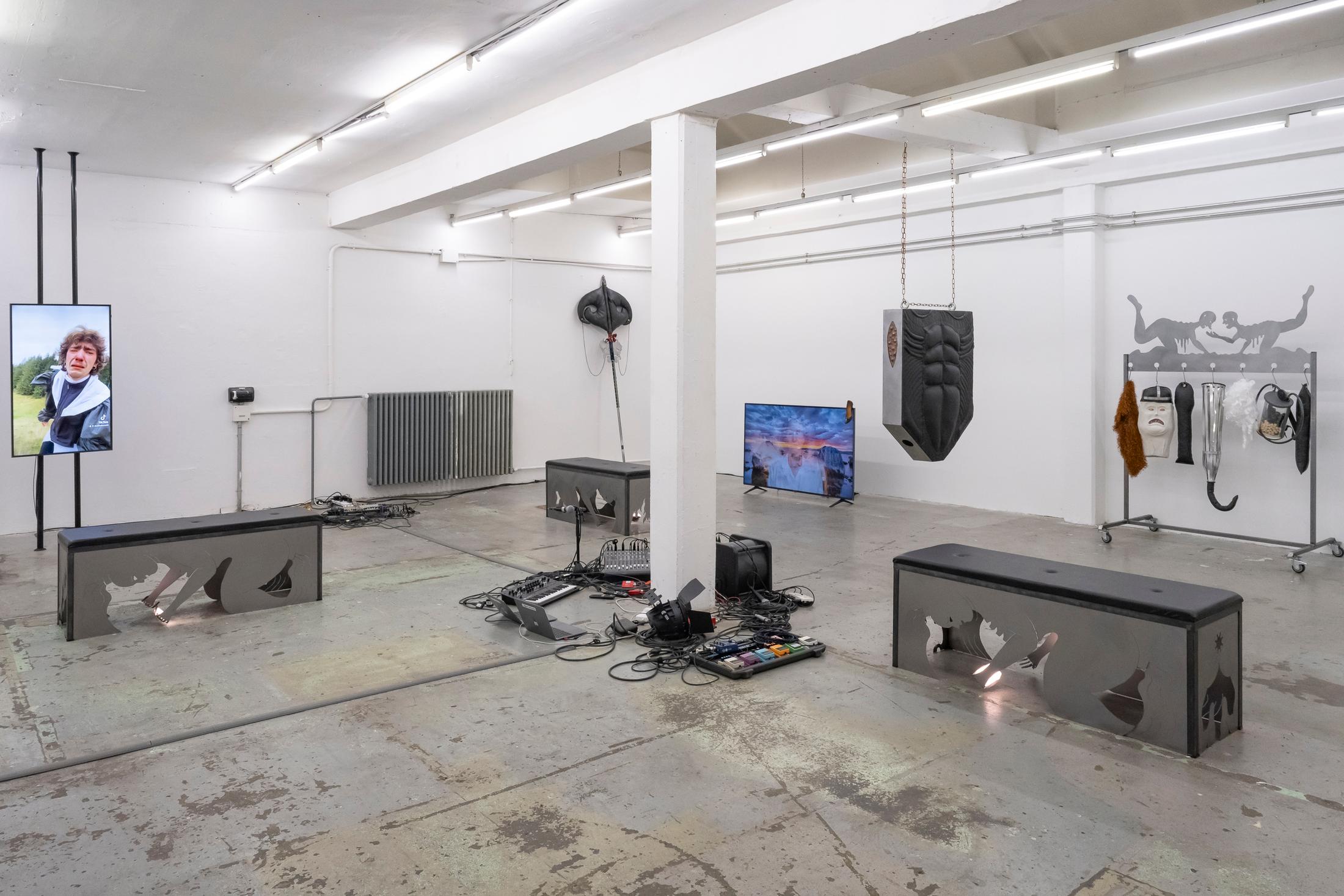 Exhibition View Nicola Genovese Solo Show «Desireless» at Toxi, Zurich, 2023 / Photo: Sebastian Lendenmann / Courtesy: the artist and Toxi