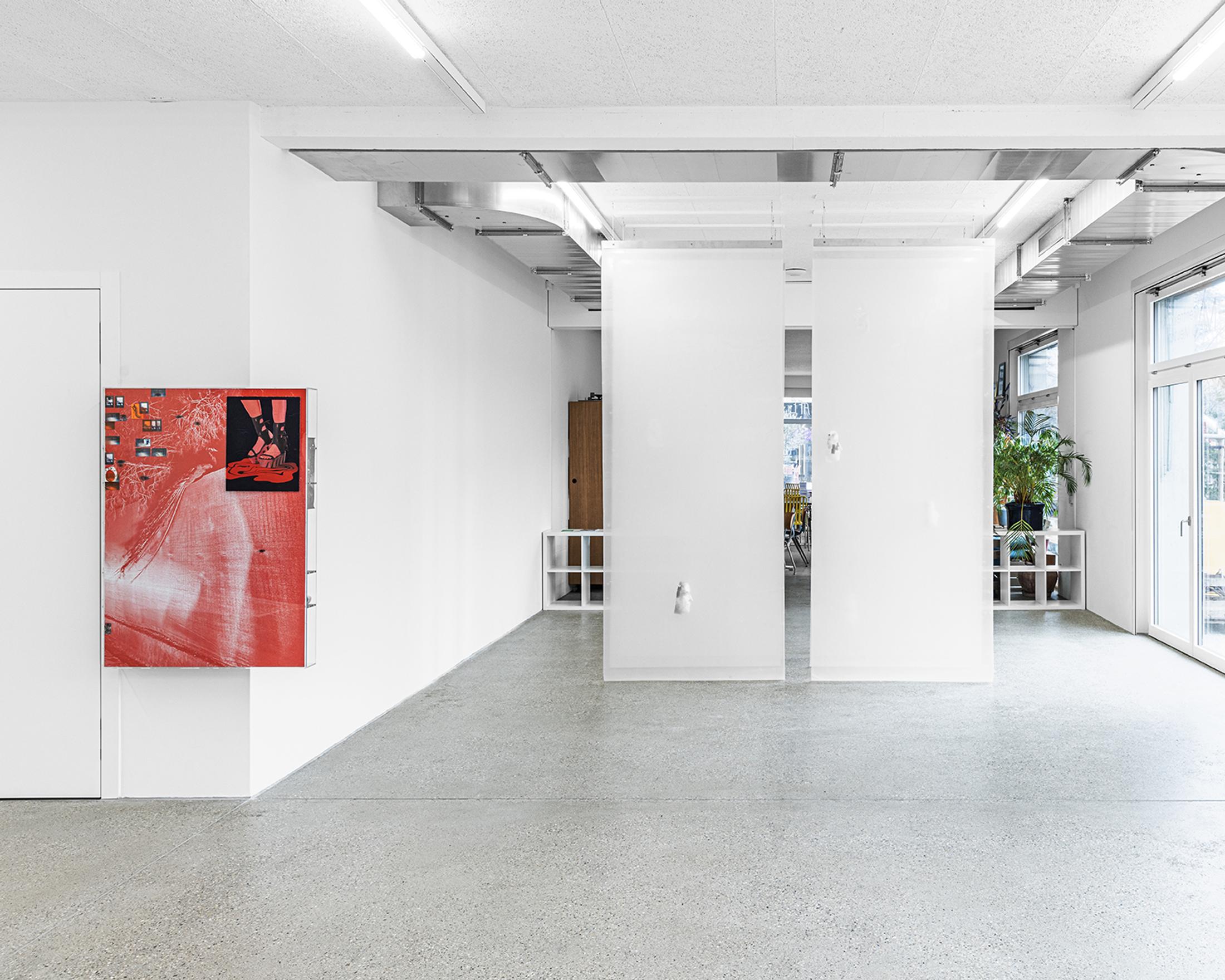 Exhibition View Solo Show Niels Trannois «Version Cue» at CALM – Centre d’Art La Meute, Lausanne, Switzerland, 2025 / Photo: Théo Dufloo / Courtesy of the artist