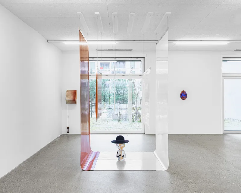 Exhibition View Solo Show Niels Trannois «Version Cue» at CALM – Centre d’Art La Meute, Lausanne, Switzerland, 2025 / Photo: Théo Dufloo / Courtesy of the artist