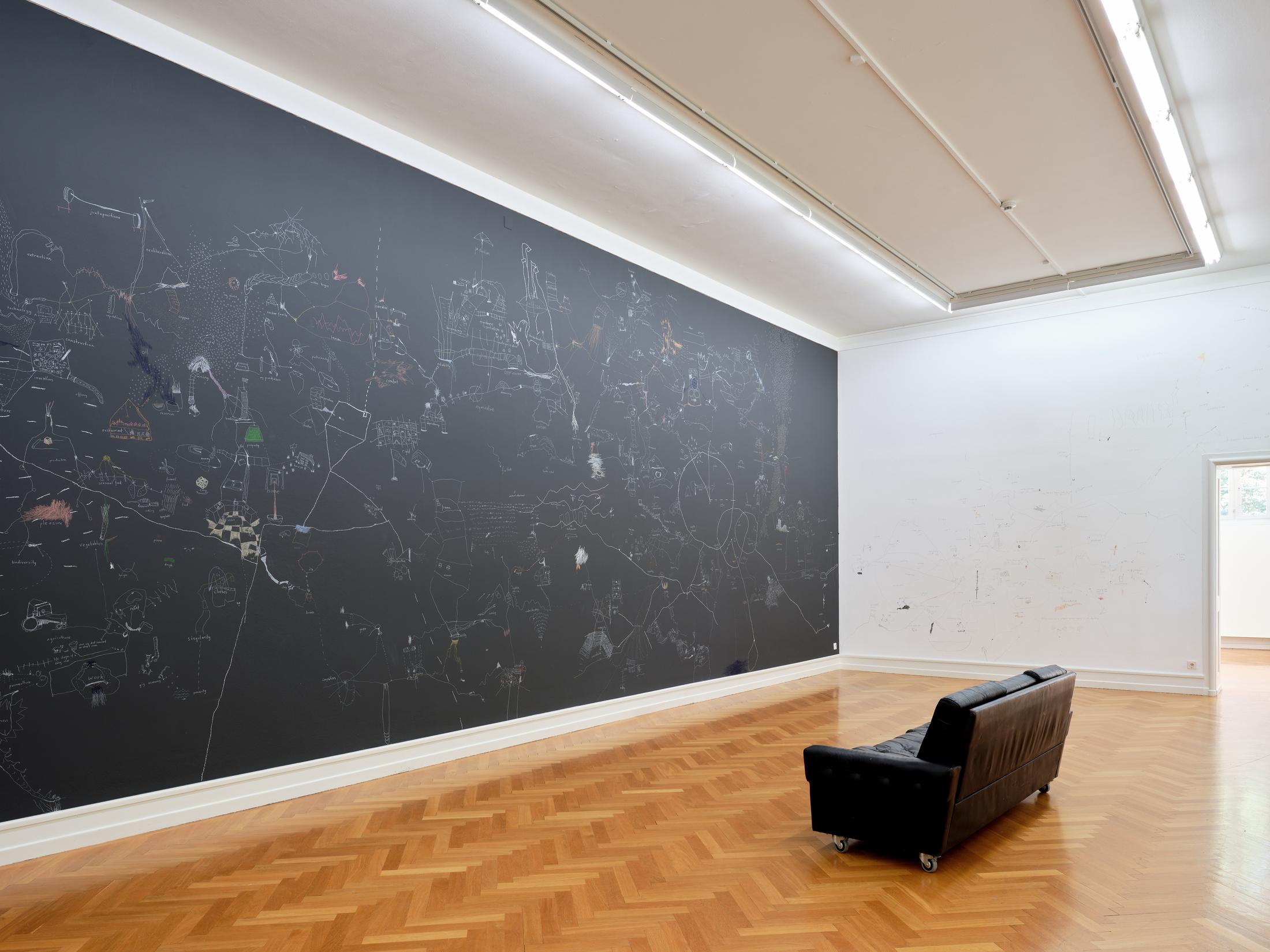 Exhibition View Solo Show Olivia Abächerli «the center and the other (title in progress), 2023/2024» at Kunsthalle Bern, Berne, 2024 / Photo: David Aebi / Courtesy: The artist and Kunsthalle Bern