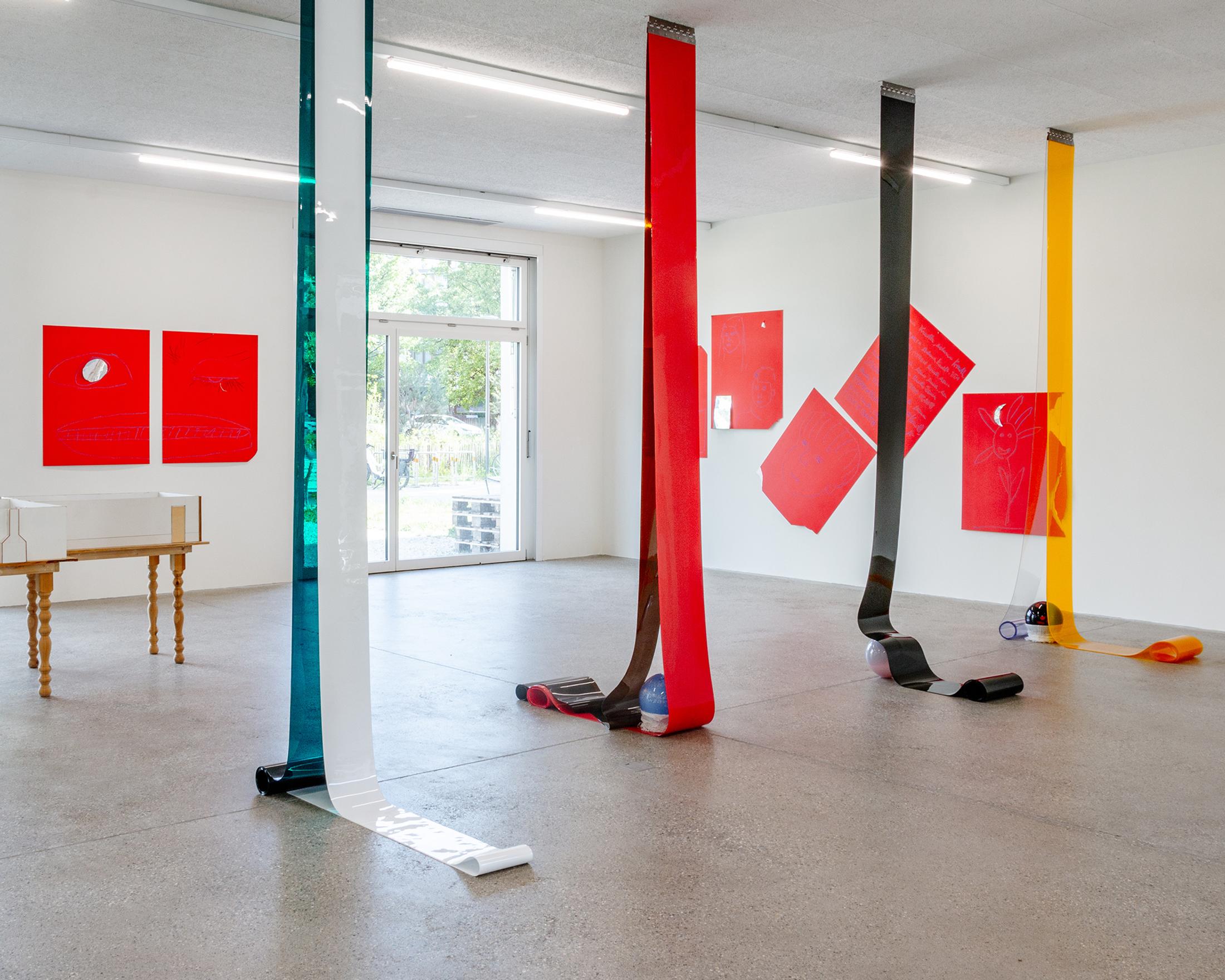 Exhibition View Group Show «Our Labor, Our Passion, Our Love» at CALM - Centre d'Art la Meute, Lausanne, 2024 / Photo: Théo Dufloo / Courtesy: The artist-x-s and CALM - Centre d'Art La Meute