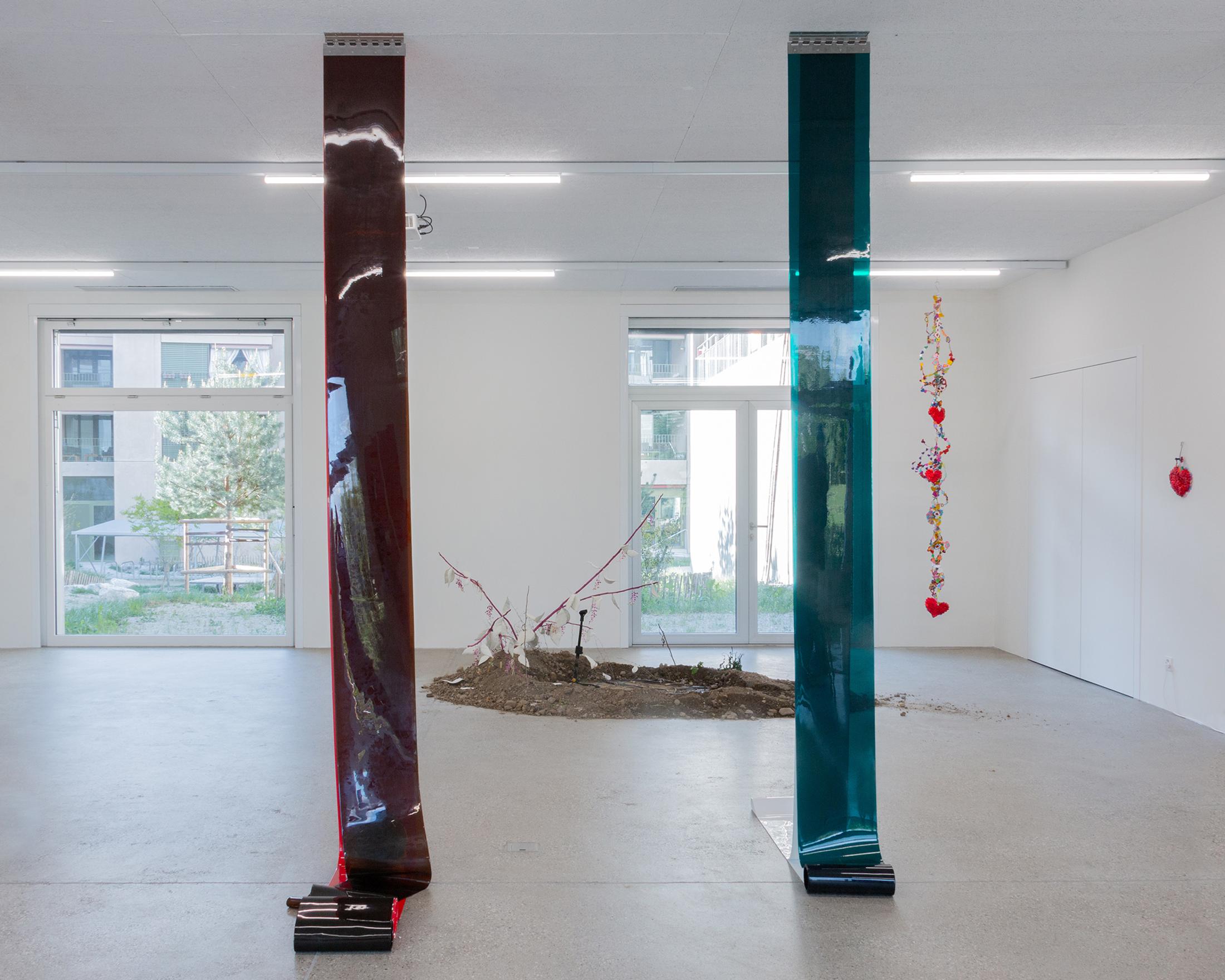 Exhibition View Group Show «Our Labor, Our Passion, Our Love» at CALM - Centre d'Art la Meute, Lausanne, 2024 / Photo: Théo Dufloo / Courtesy: The artist-x-s and CALM - Centre d'Art La Meute