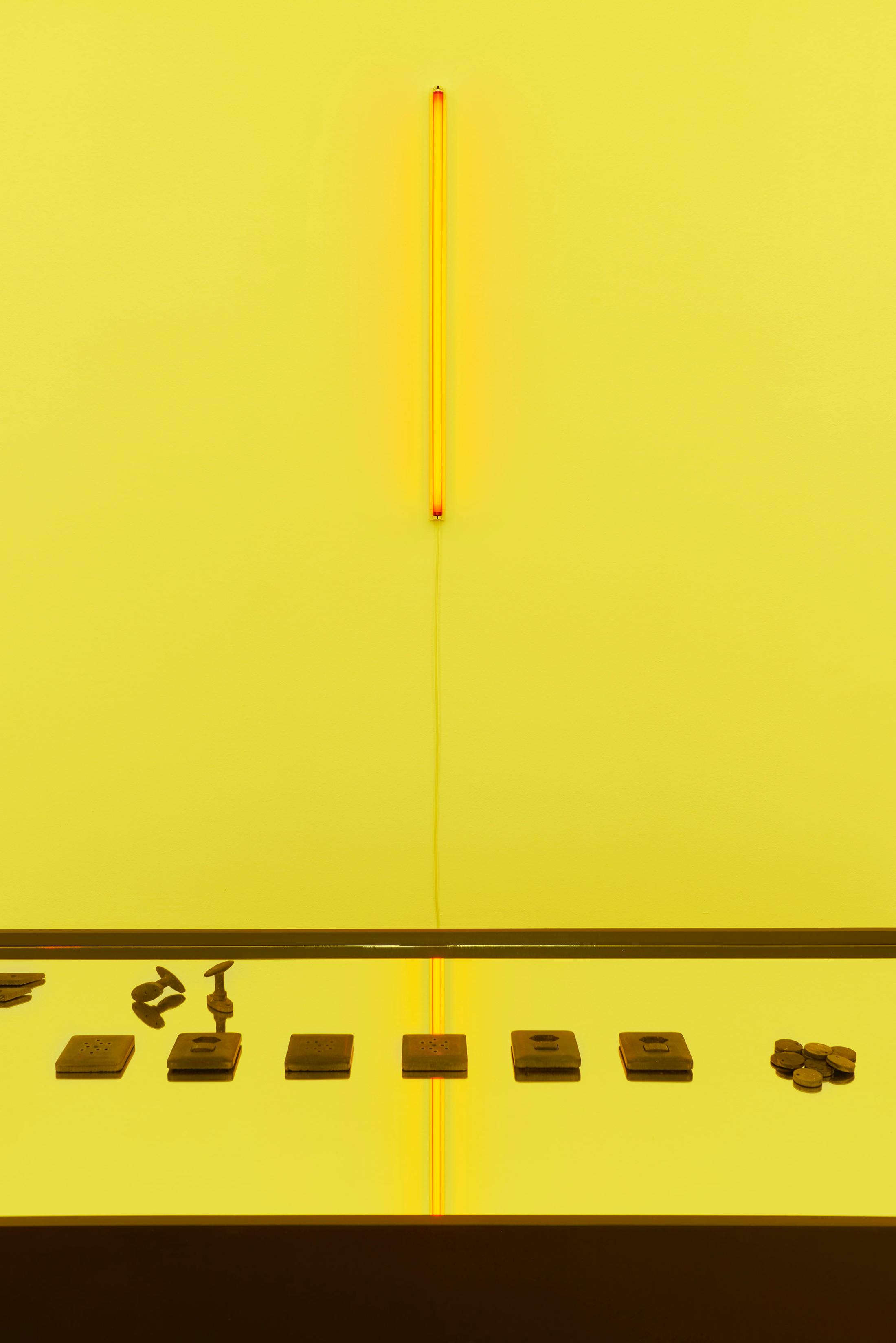 Exhibition View P. Staff Solo Show «In Ekstase; view on P. Staff in collaboration with Basse Stittgen, Bloodheads (Kunsthalle Basel), 2023» at Kunsthalle Basel, Basel, 2023 / Photo: Philipp Hänger / Courtesy: the artist and Kunsthalle Basel