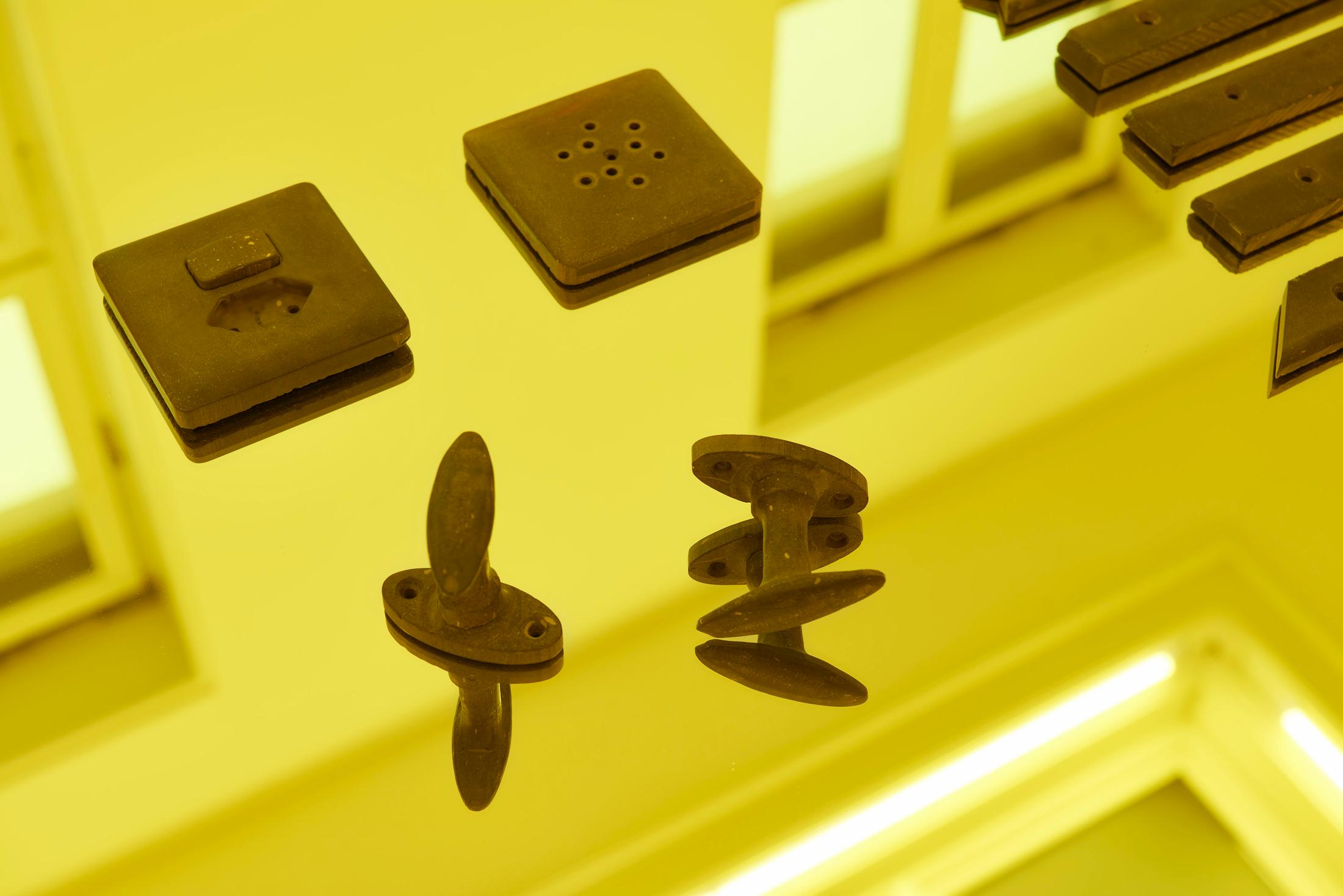 Exhibition View P. Staff Solo Show «In Ekstase; view on P. Staff in collaboration with Basse Stittgen, Bloodheads (Kunsthalle Basel), 2023» at Kunsthalle Basel, Basel, 2023 / Photo: Philipp Hänger / Courtesy: the artist and Kunsthalle Basel