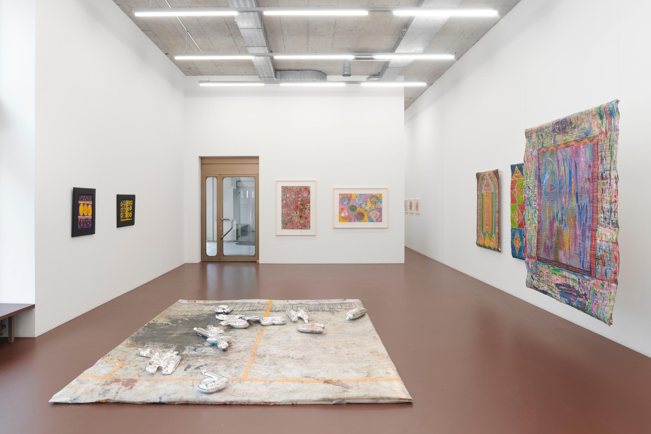 Exhibition View Group Show «Pacita Abad, Tosh Basco and Ser Serpas» at Karma International, Zurich, 2024 / Photo: Flavio Karrer / Courtesy: the artists and Karma International