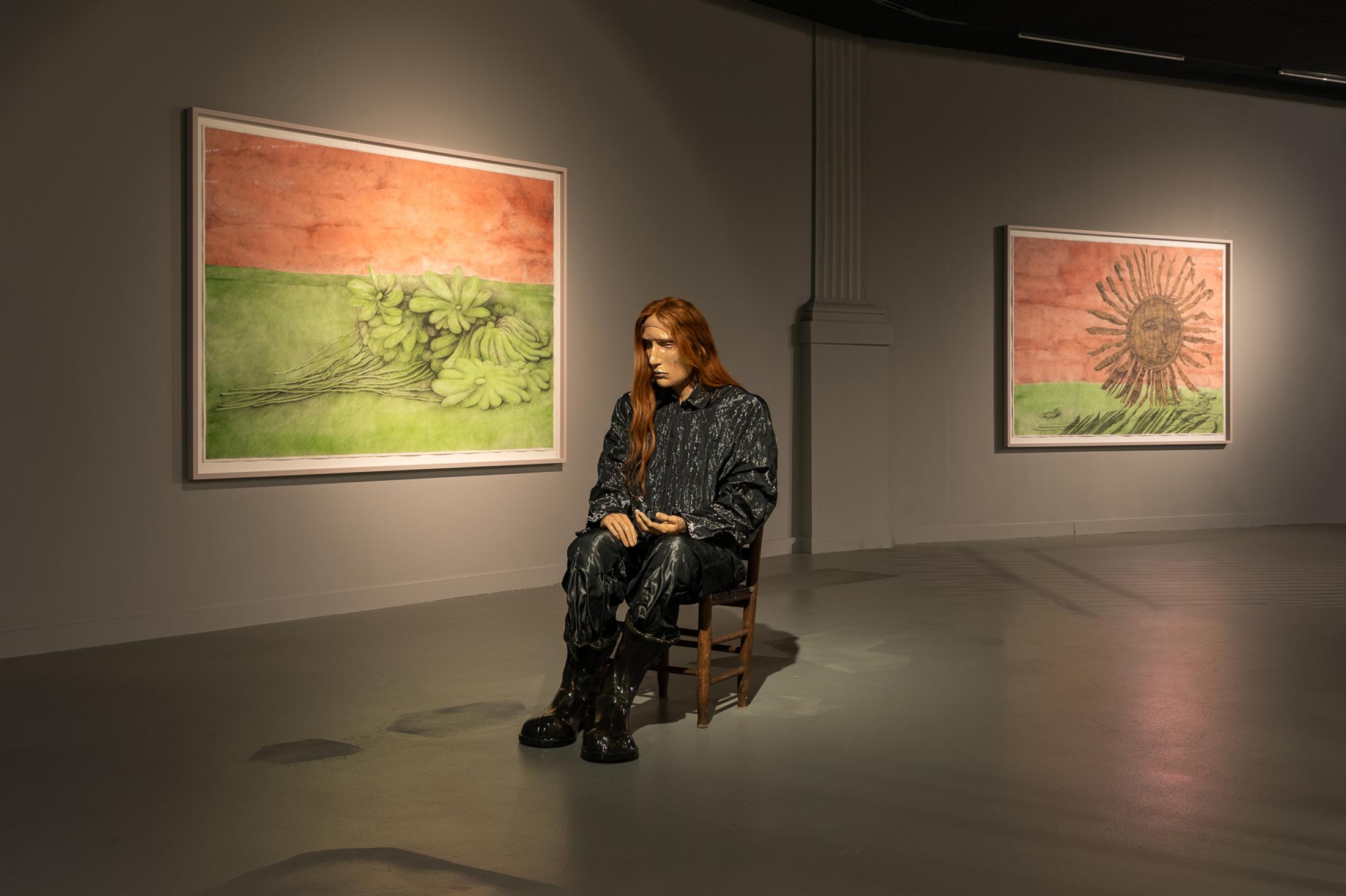 Exhibition View Solo Show Pascale Birchler «Ich kann dich sehen» at Kunsthalle Luzern, Lucerne, 2024 / Photo: Kilian Bannwart / Courtesy: the artist and Kunsthalle Luzern