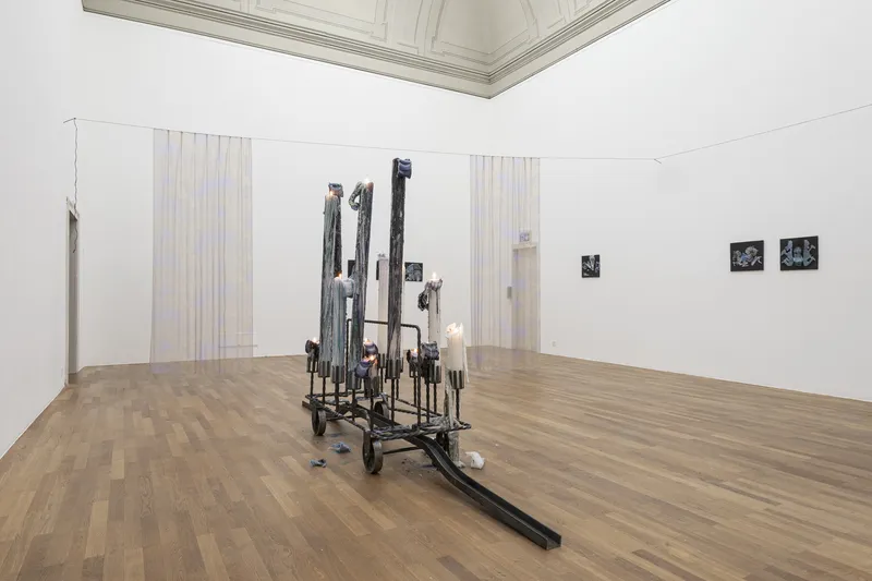 Exhibition View Solo Show «Pauline Curnier Jardin» at Kunsthalle Winterthur, Winterthur, 2023 / Photo: Christian Schwager / Courtesy: the artist, Kunsthalle Winterthur and ChertLüdde