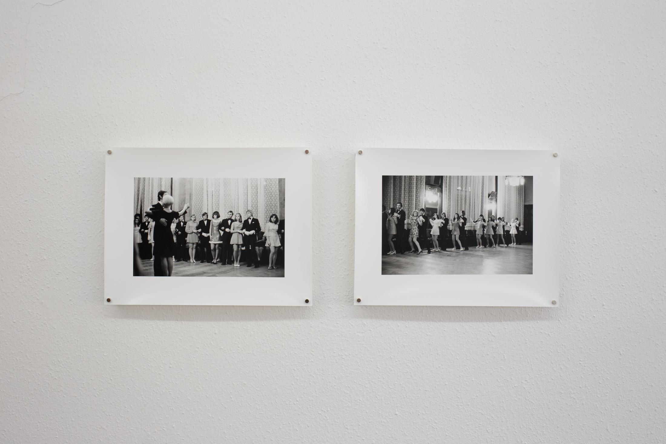Exhibition View Group Show «Pirouettenschwindel; view on Iren Stehli, Tanzstunden Prag, 1974-1977, 41 x 30 cm» at HAMLET, Zurich, 2024 / Photo: Leevi Toija / Courtesy: the artist and HAMLET