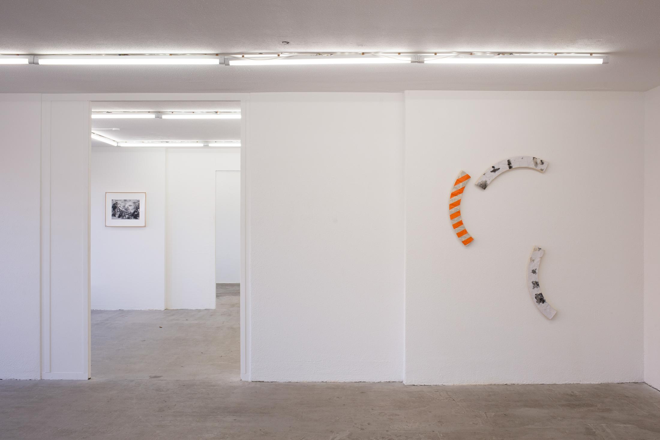 Exhibition View Group Show «Pirouettenschwindel» at HAMLET, Zurich, 2024 / Photo: Leevi Toija / Courtesy: the artists and HAMLET