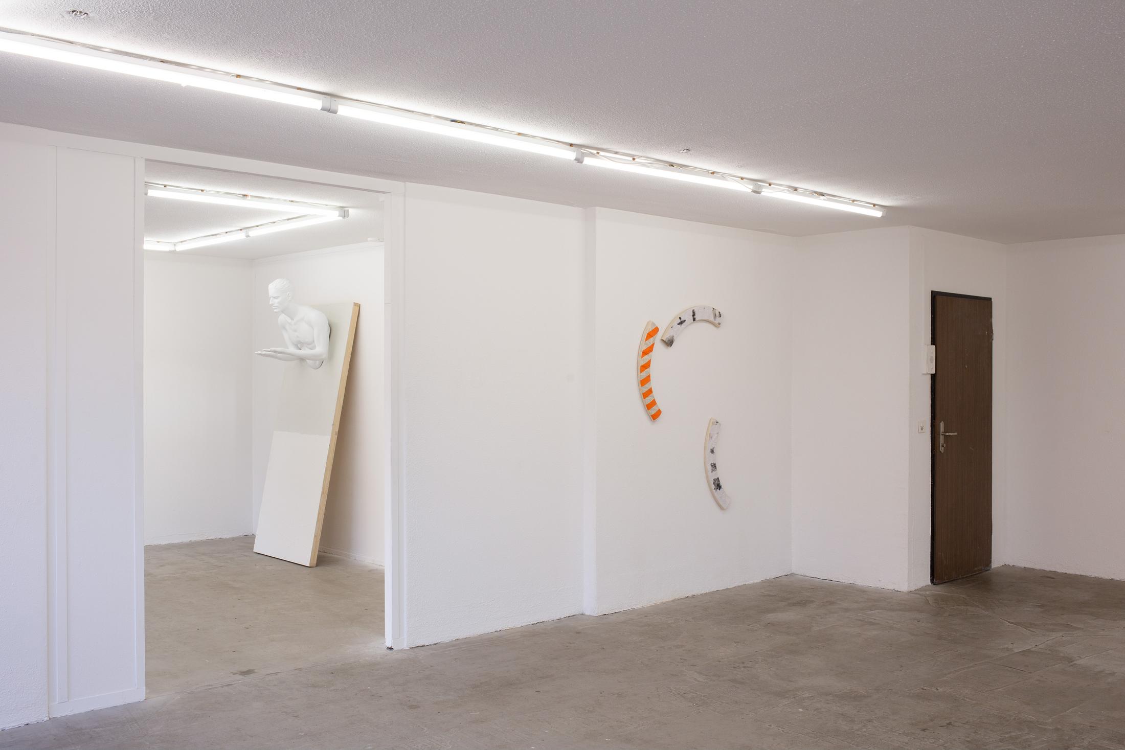 Exhibition View Group Show «Pirouettenschwindel» at HAMLET, Zurich, 2024 / Photo: Leevi Toija / Courtesy: the artists and HAMLET