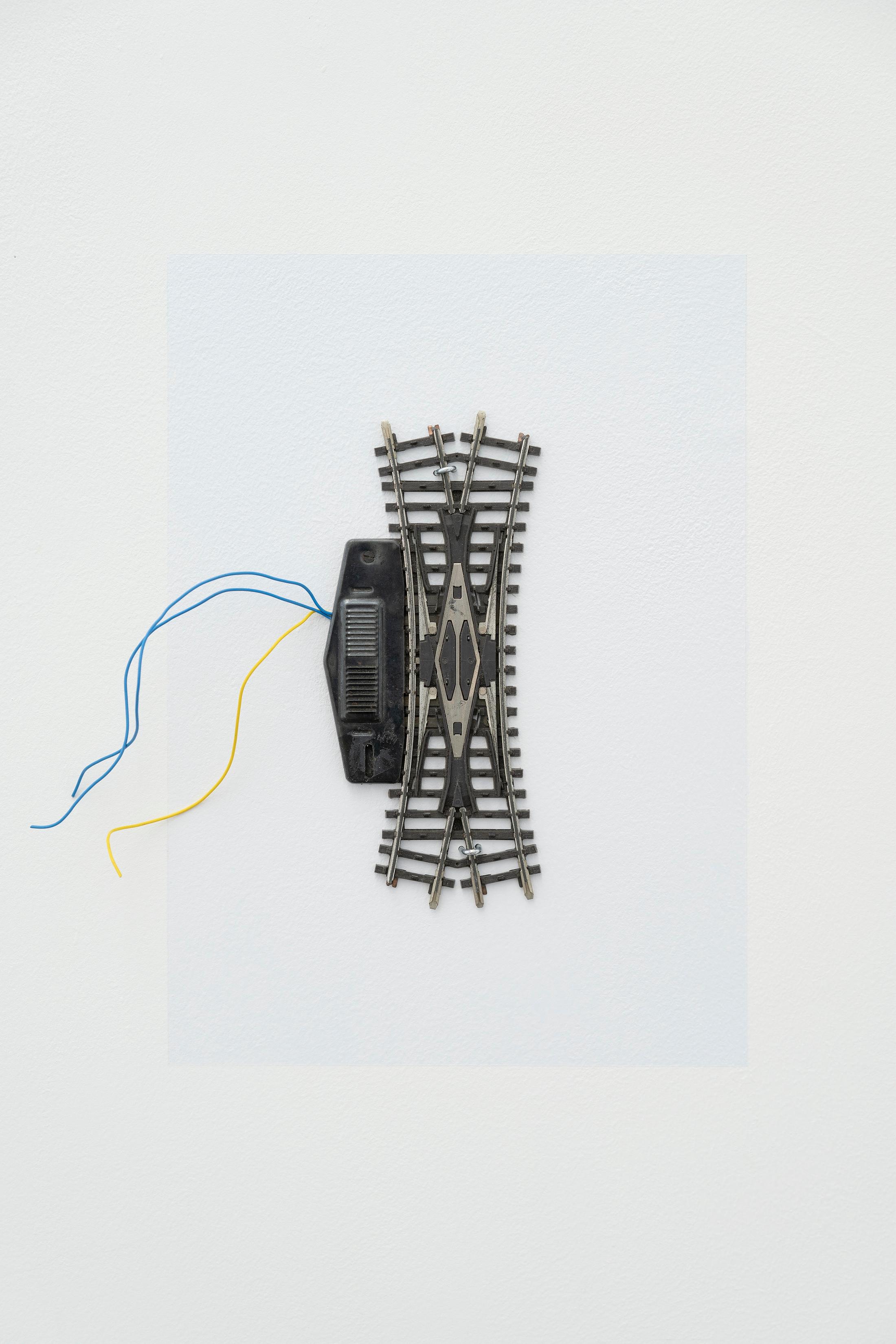 Exhibition View Group Show «Plattform24; view on Leevi Tojia, strata of (latent) practices, 2024, Model railroads, paint, Variable dimensions» at Kunstmuseum Kunsthalle Appenzell, Appenzell, 2024 / Photo: Claude Barrault / Courtesy: The artists and Kunstmuseum Kunsthalle Appenzell