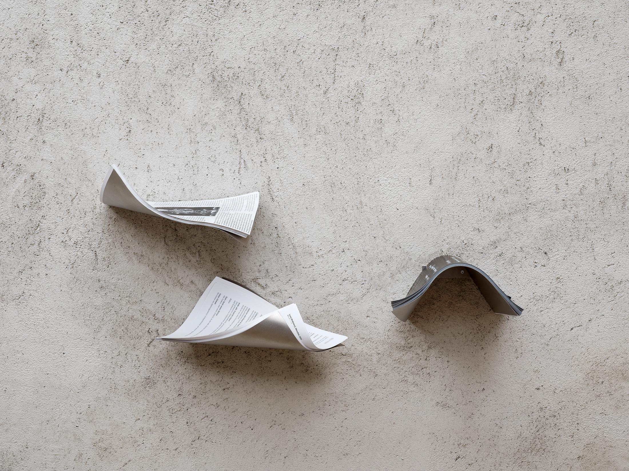 Exhibition View Ceylan Öztrük Solo Show «Pink Tabula Rasa; view on Ceylan Öztrük, Choreographed Manifestos, 2023» at Cabaret Voltaire, Zurich, 2023-2024 / Photo: Cedric Mussano / Courtesy: the artist and Cabaret Voltaire