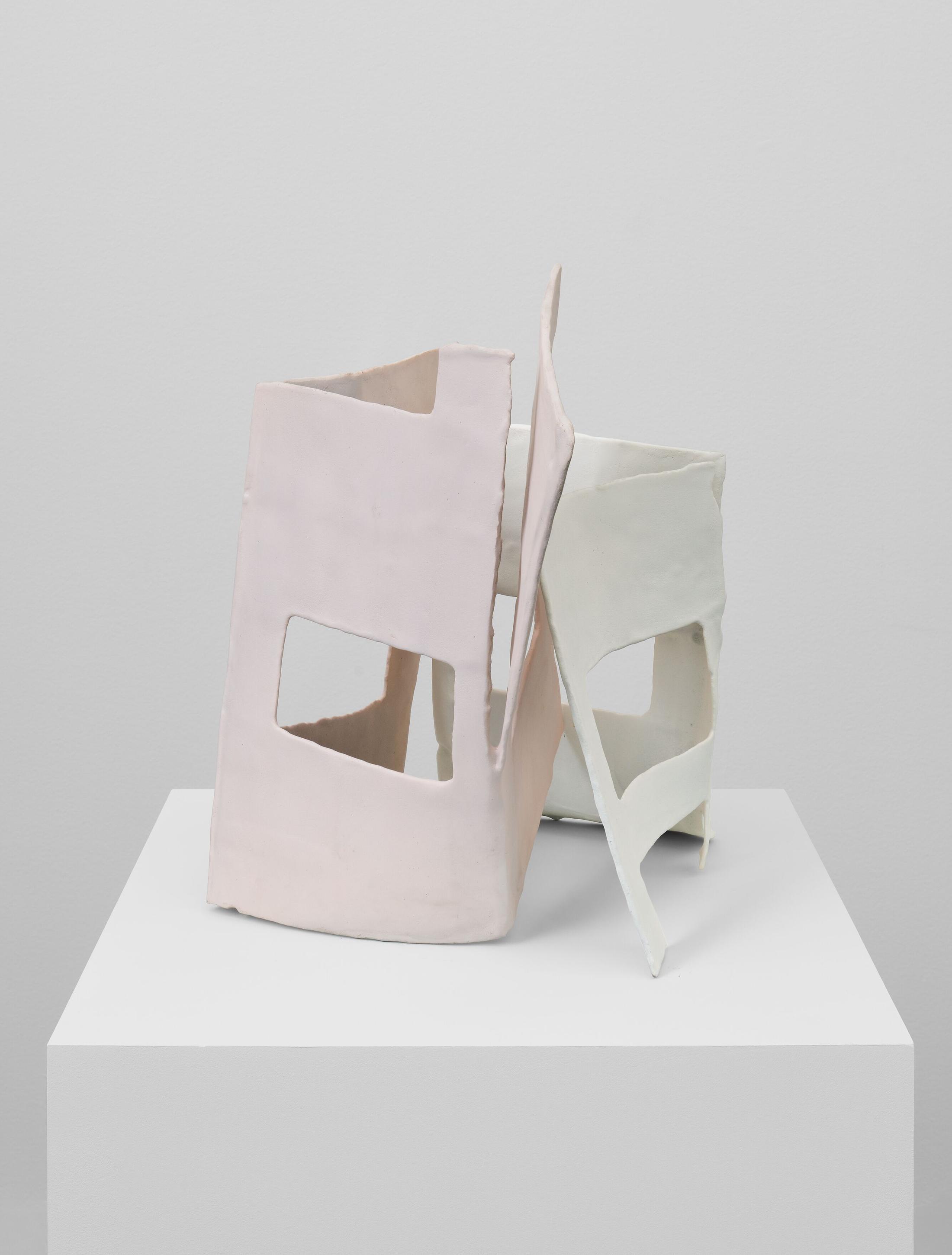 Exhibition View Solo Show «Rachel Khedorri; view on Untitled, cast bronze, 52 x 37 x 45 cm, 2025» at Hauser & Wirth, Zurich, 2025 / Photo: Jon Etter / Courtesy: the artist and Hauser & Wirth