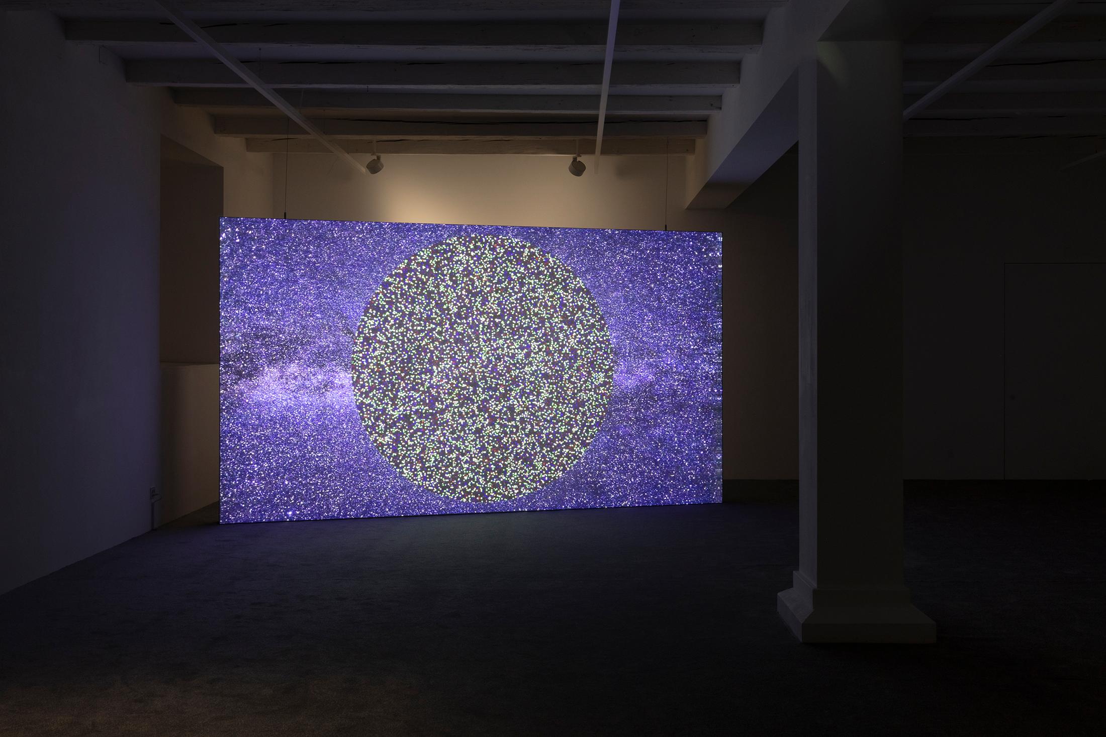 Exhibition View Group Show «(Re)connect ; view on ⁠Ursula Biemann, Forest Mind, 2021» at Ausstellungsraum Klingetal, Basel, 2025 / Photo: Gina Folly /  Courtesy: the artists and Ausstellungsraum Klingental