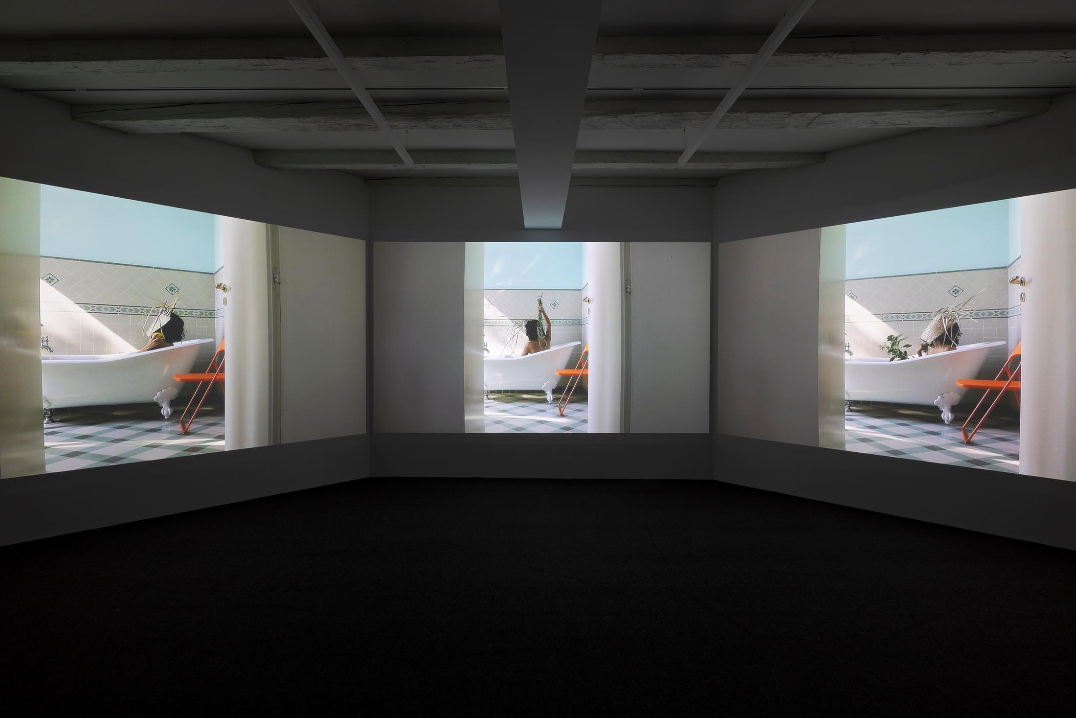 Exhibition View Group Show «(Re)connect ; view on Hylozoic/Desires, As Grand as What, 2021» at Ausstellungsraum Klingetal, Basel, 2025 / Photo: Gina Folly /  Courtesy: the artists and Ausstellungsraum Klingental