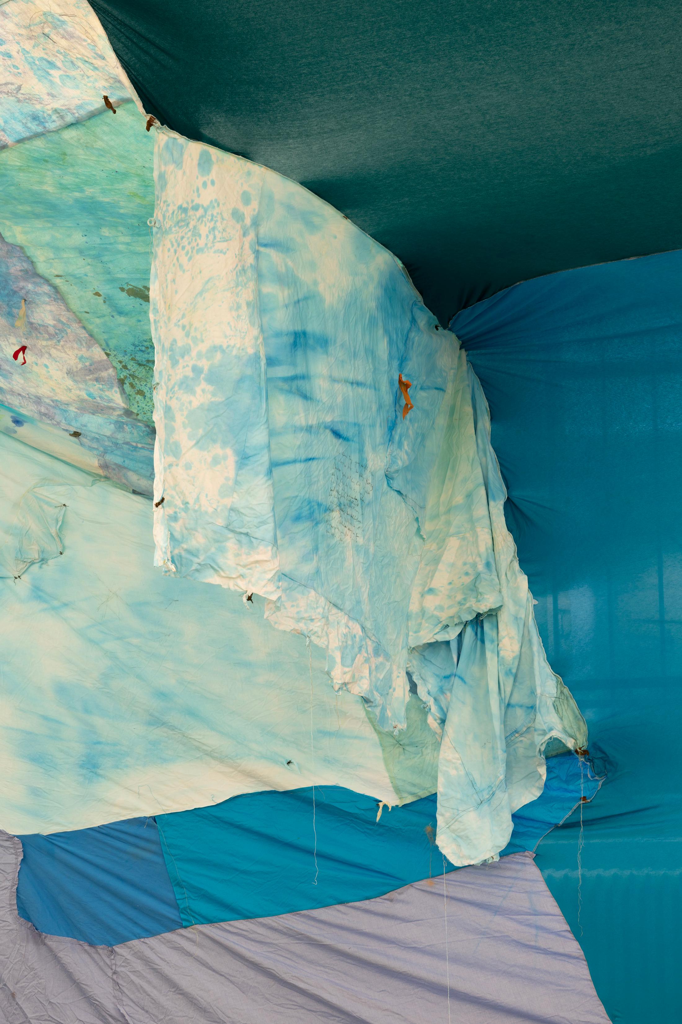 Reto Pulfer, Der Himmel im Blau des Halbtoten, detail, 2015 / Photo: Kunst Halle Sankt Gallen, E. Sommer / Courtesy: the artist and Hollybush Gardens, London
