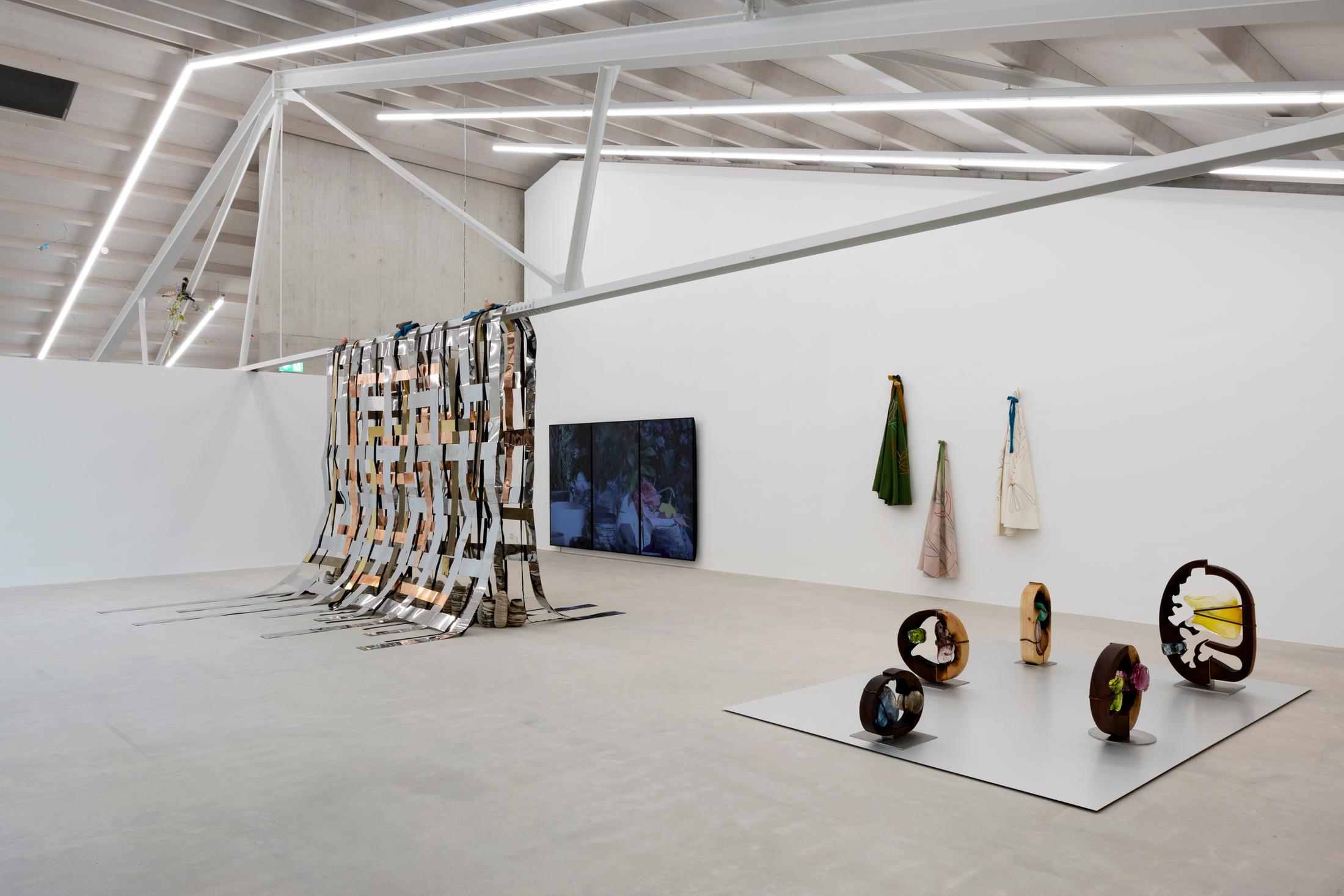 Exhibition View Group Show «Rewilding» at Kunsthaus Baselland, Baselland, 2024 / Photo: Gina Folly / Courtesy: The artists and Kunsthaus Baselland