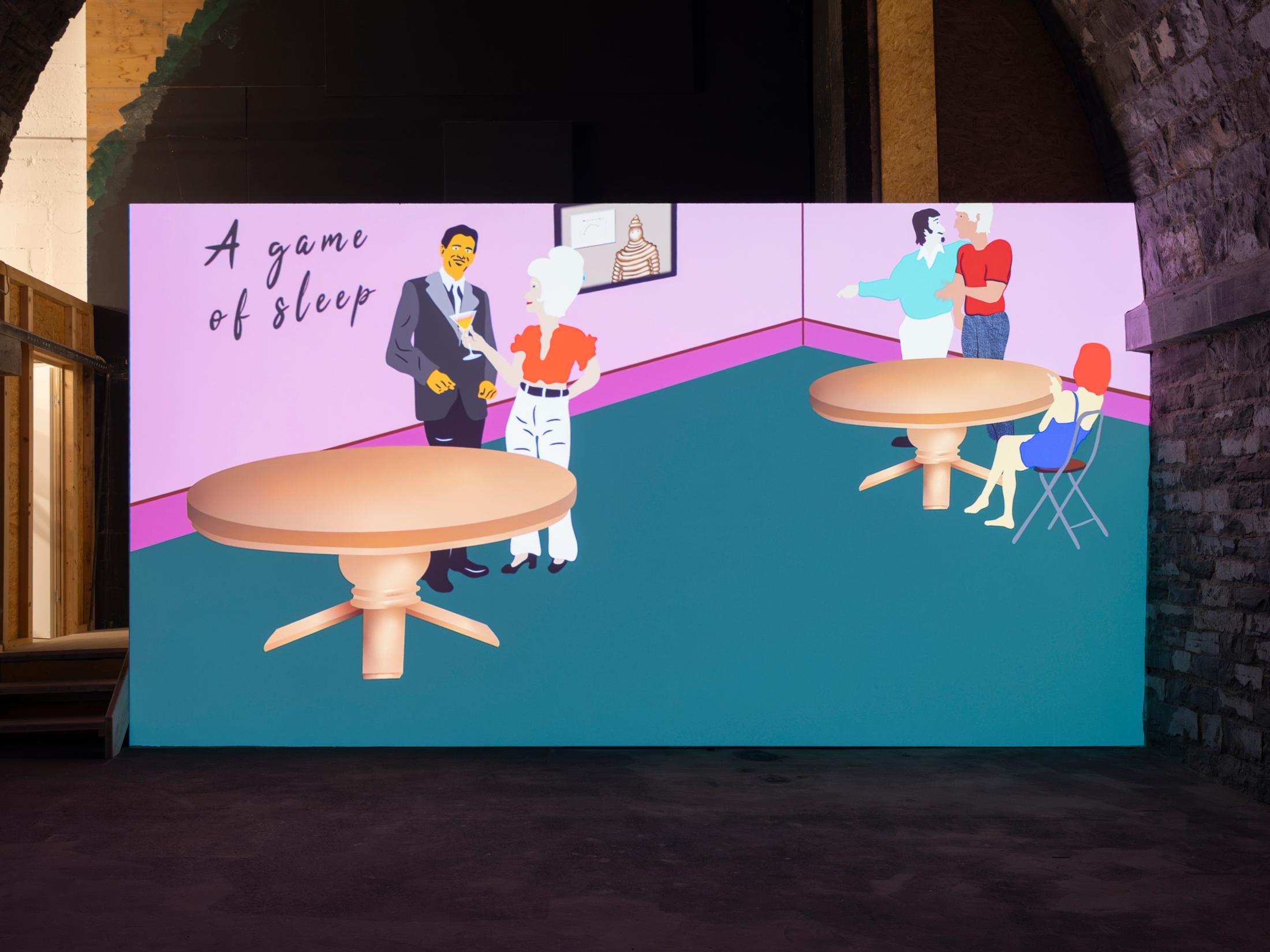 Exhibition View Solo Show RM «Two Actions United in a Frame» at Tunnel Tunnel, Lausanne, 2025 / Photo: Julien Gremaud / Courtesy: the artist and Tunnel Tunnel