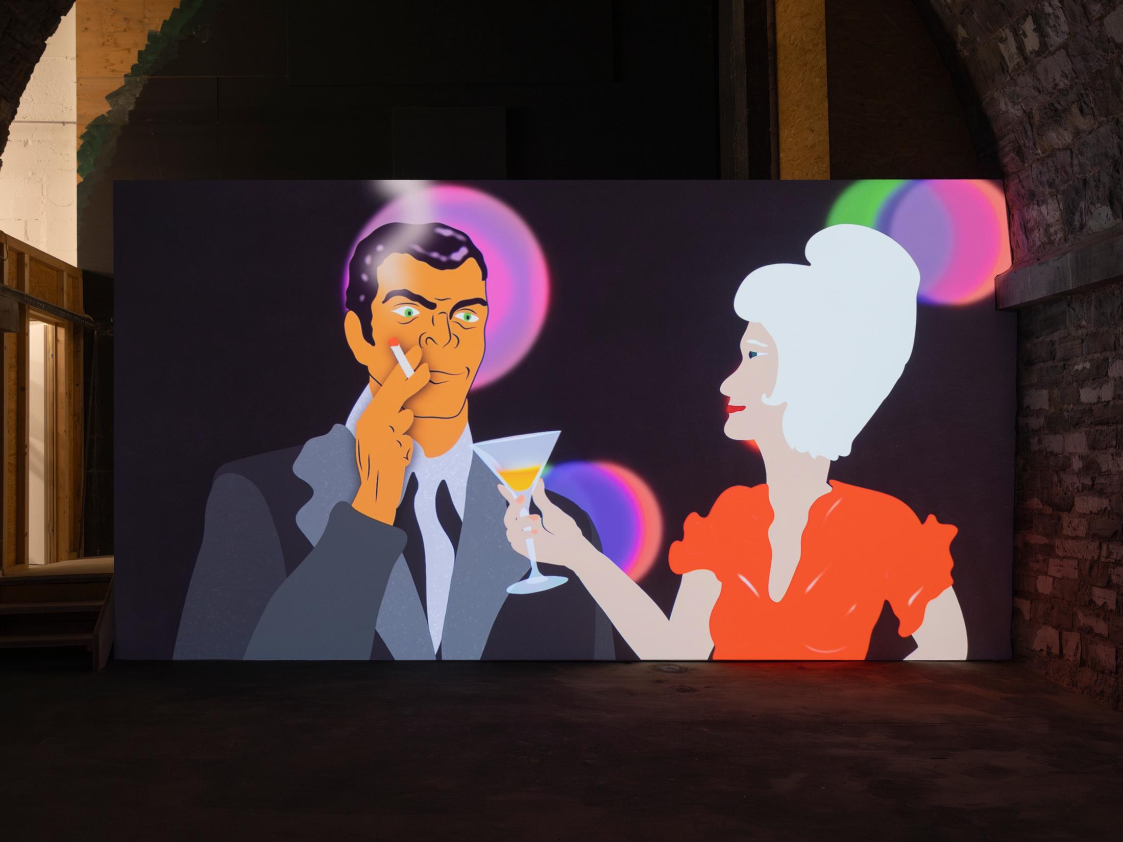 Exhibition View Solo Show RM «Two Actions United in a Frame» at Tunnel Tunnel, Lausanne, 2025 / Photo: Julien Gremaud / Courtesy: the artist and Tunnel Tunnel