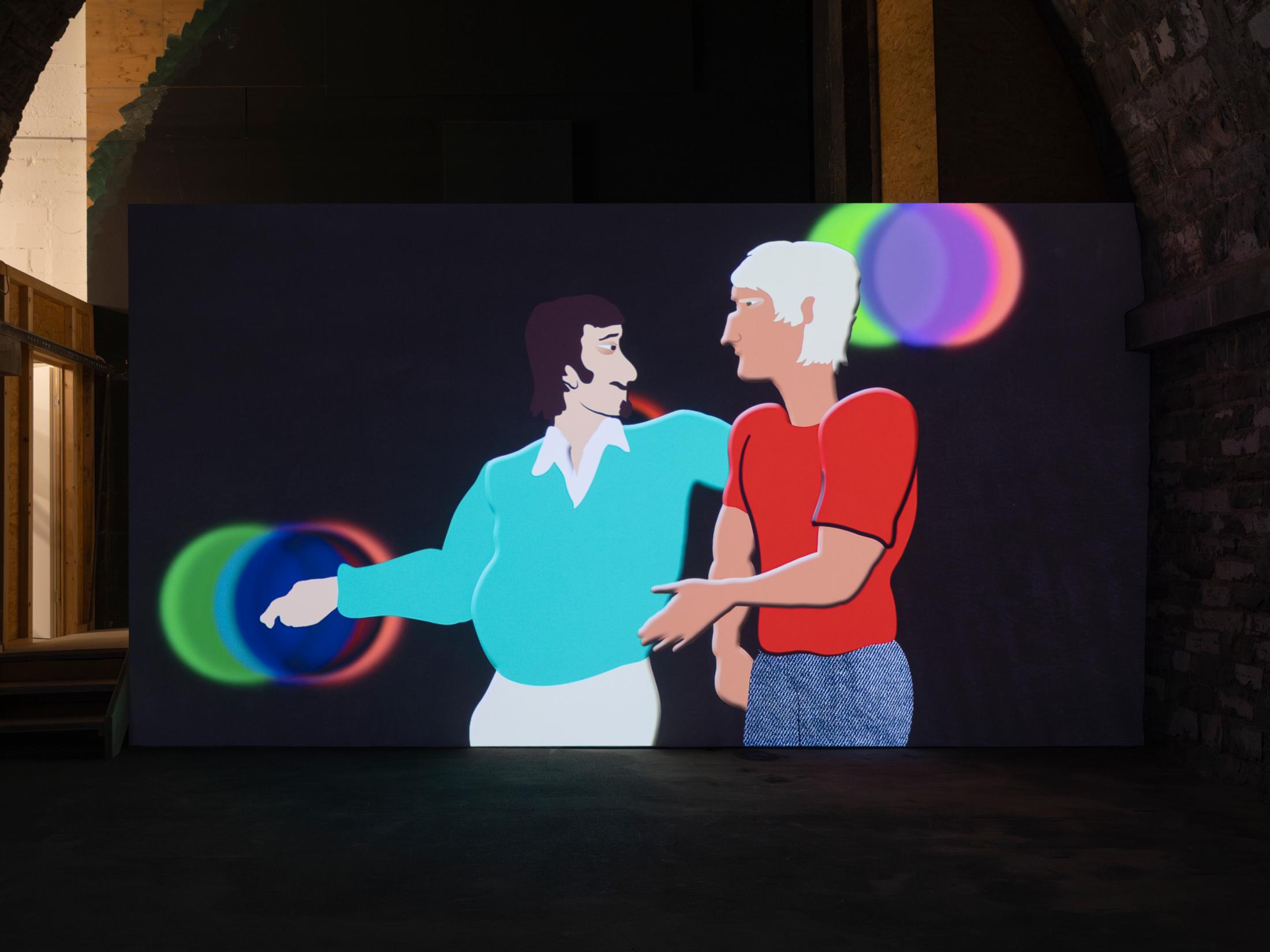 Exhibition View Solo Show RM «Two Actions United in a Frame» at Tunnel Tunnel, Lausanne, 2025 / Photo: Julien Gremaud / Courtesy: the artist and Tunnel Tunnel