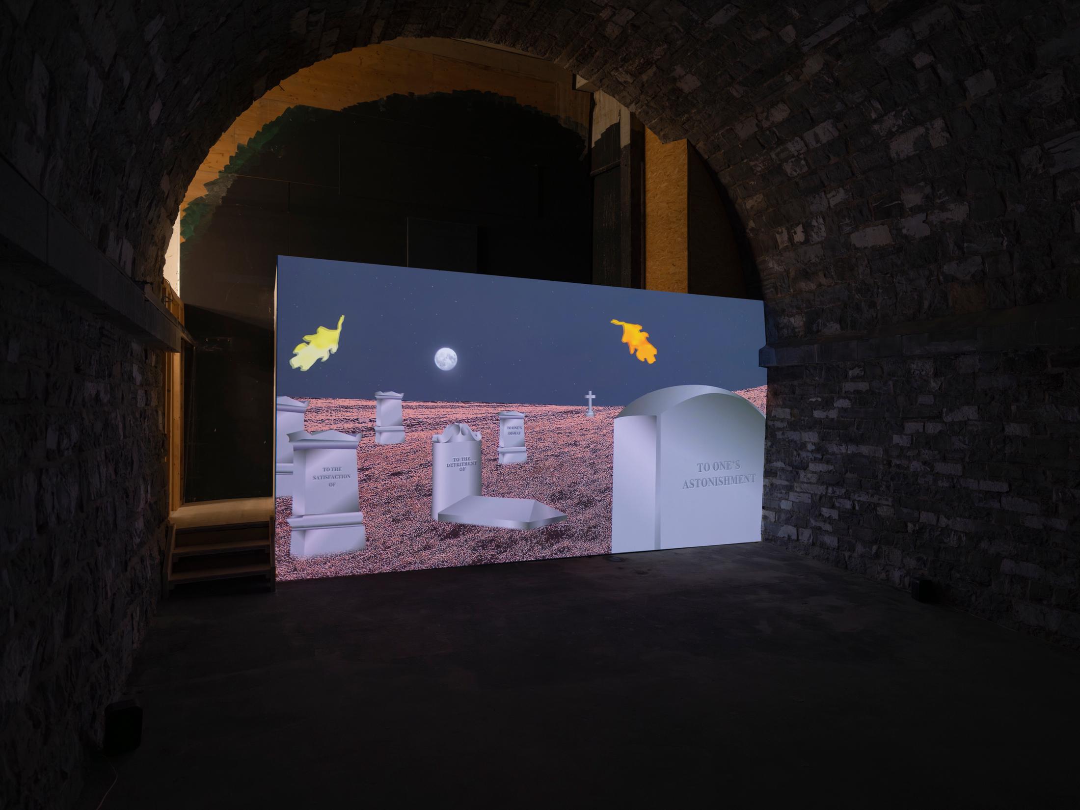 Exhibition View Solo Show RM «Two Actions United in a Frame» at Tunnel Tunnel, Lausanne, 2025 / Photo: Julien Gremaud / Courtesy: the artist and Tunnel Tunnel