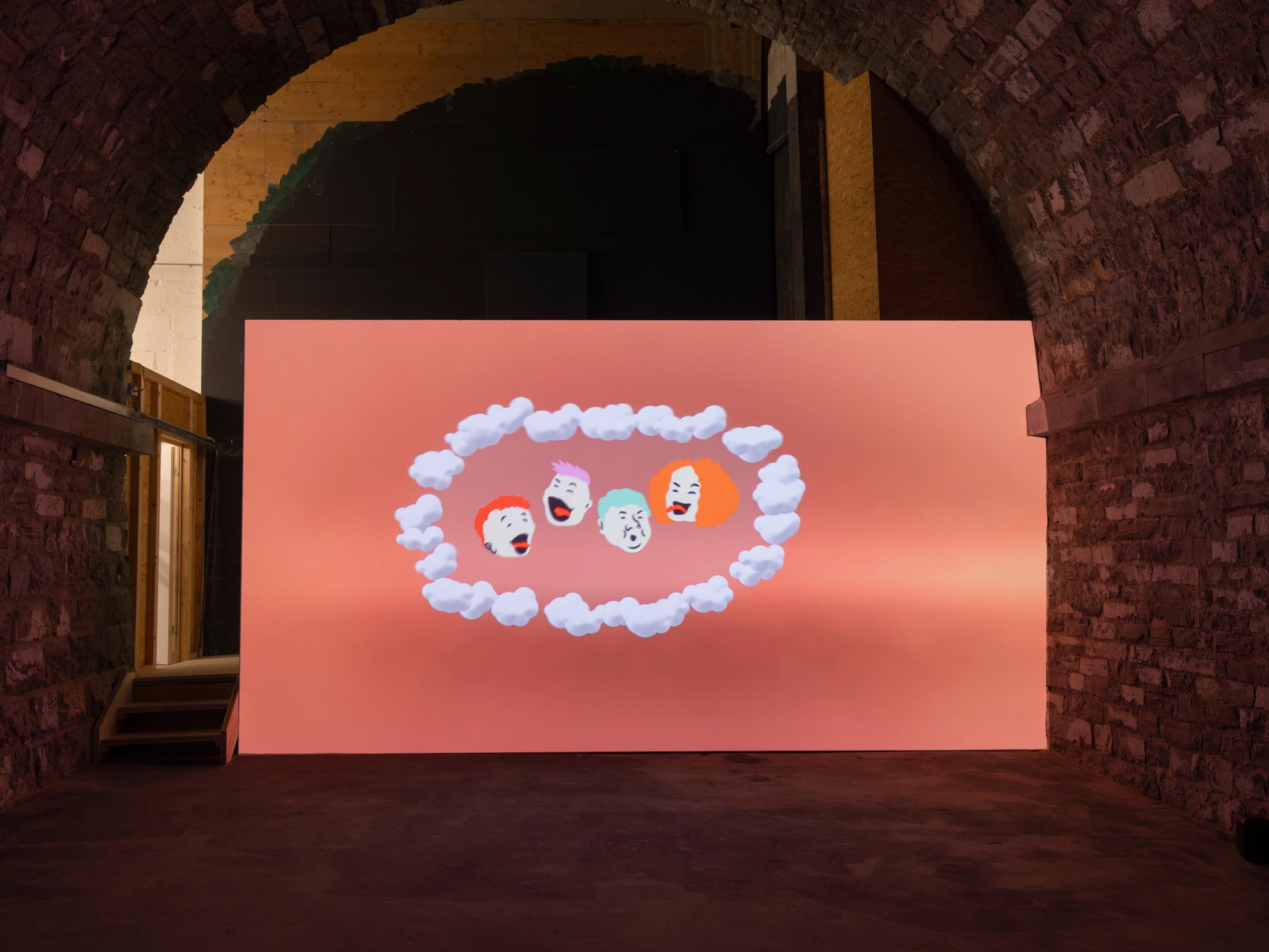 Exhibition View Solo Show RM «Two Actions United in a Frame» at Tunnel Tunnel, Lausanne, 2025 / Photo: Julien Gremaud / Courtesy: the artist and Tunnel Tunnel