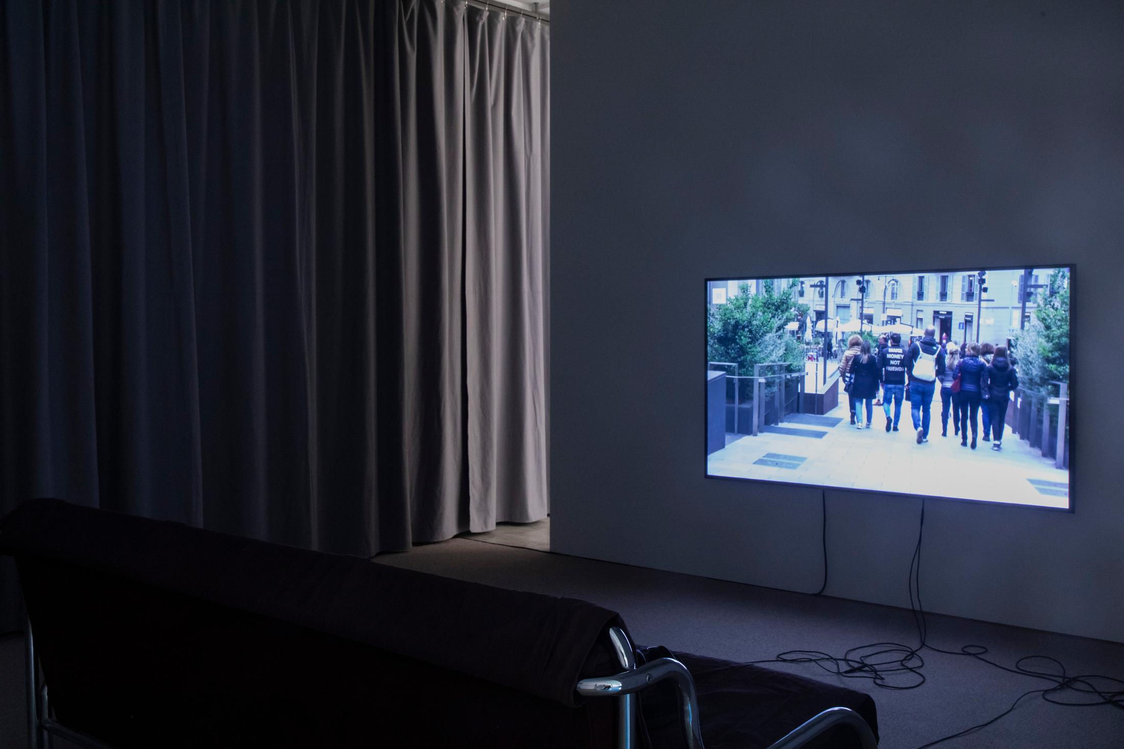 Exhibition View Group Show «Stories; view on Benedikt Bock, Die Zukunft gehört dem Auto, 2023» at Stretcher, Basel, 2023 / Photo: Nina Rieben / Courtesy: the artist and Stretcher
