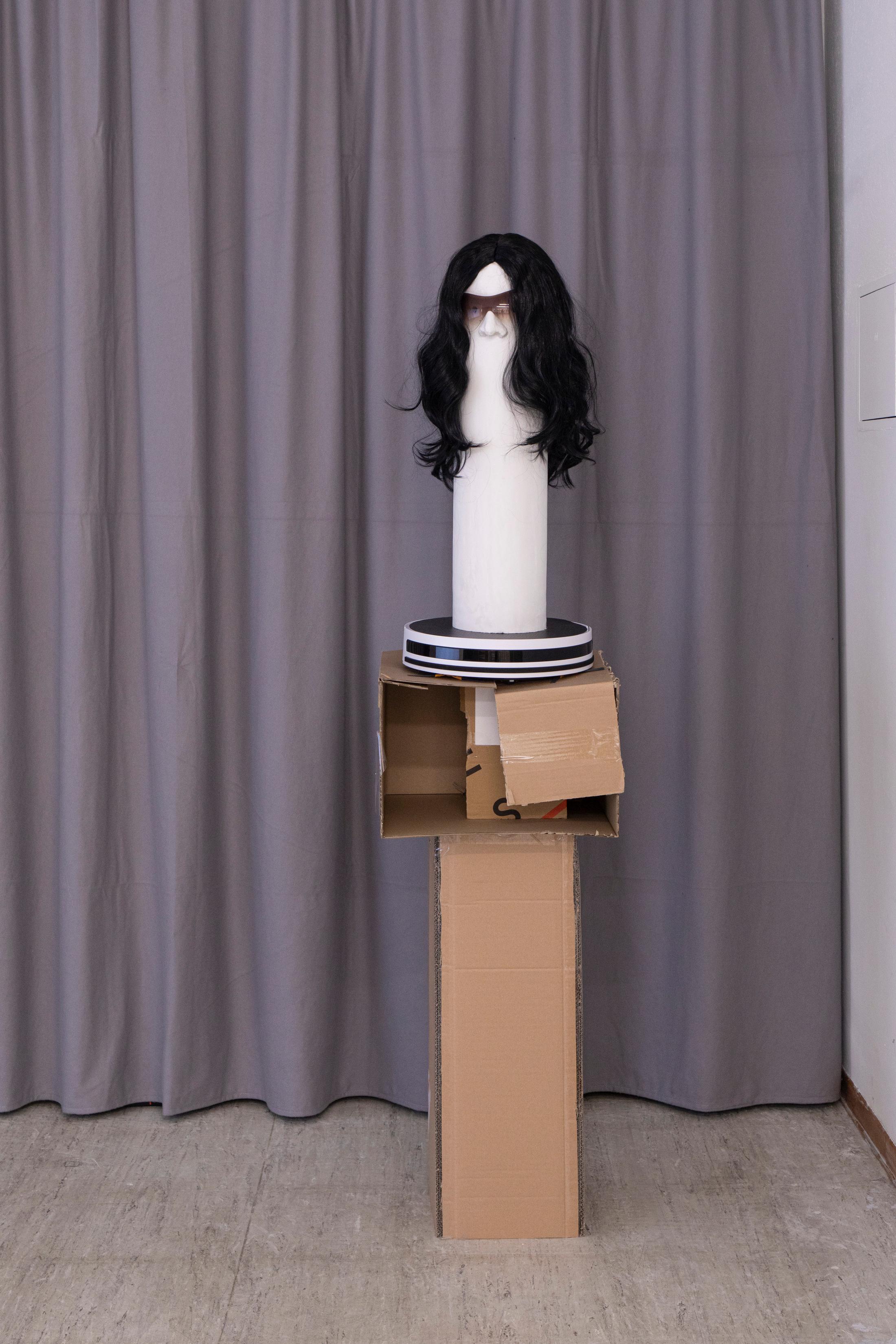 Exhibition View Group Show «Stories; view on Benedikt Bock, What People Want is Not What People Need (Kim), 2023» at Stretcher, Basel, 2023 / Photo: Nina Rieben / Courtesy: the artist and Stretcher