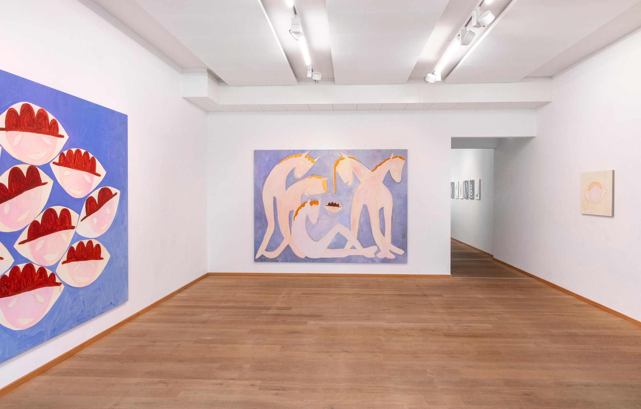 Exhibition View Solo Show Sarah Bogner «Freunde des Lichts» at Livie Gallery, Zurich, 2024 / Photo: Esther Mathis / Courtesy: The artist and Livie Gallery