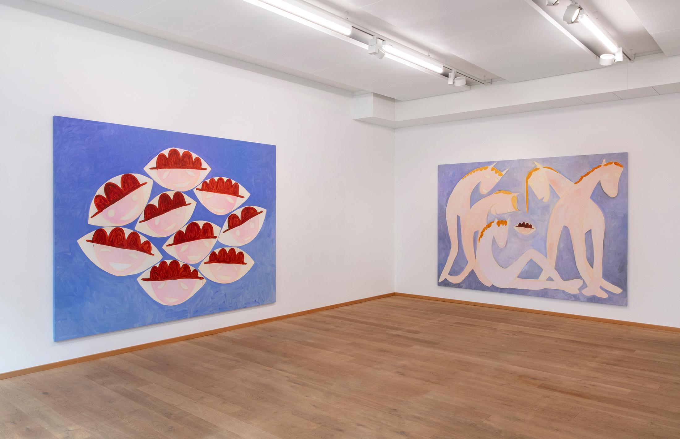 Exhibition View Solo Show Sarah Bogner «Freunde des Lichts» at Livie Gallery, Zurich, 2024 / Photo: Esther Mathis / Courtesy: The artist and Livie Gallery