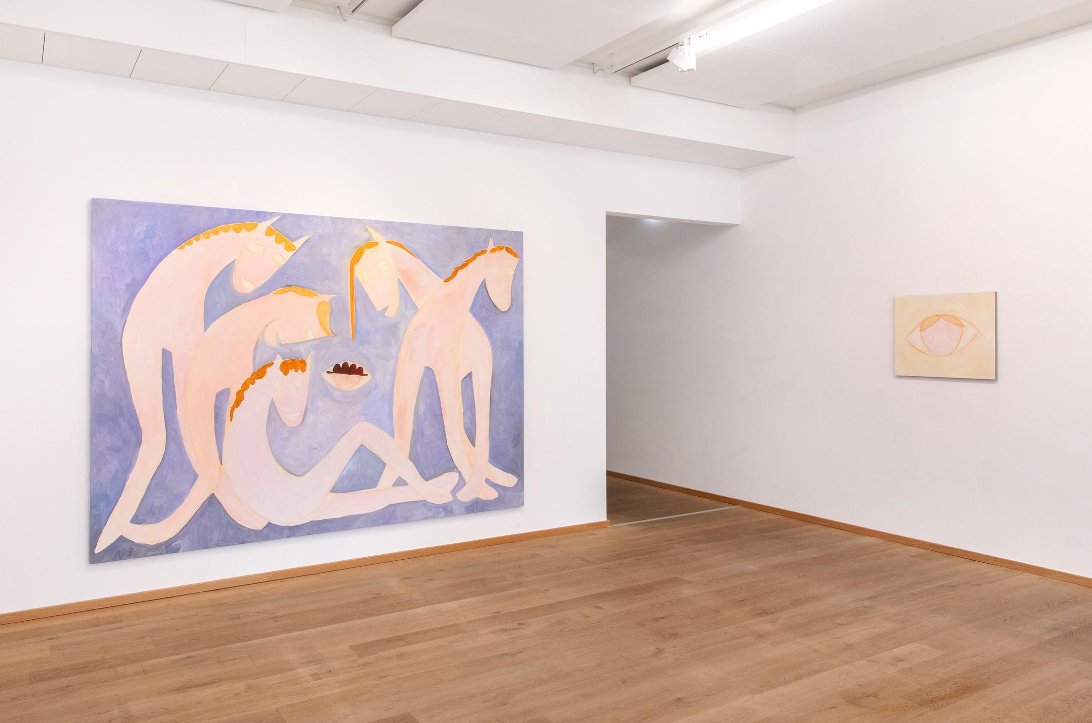 Exhibition View Solo Show Sarah Bogner «Freunde des Lichts» at Livie Gallery, Zurich, 2024 / Photo: Esther Mathis / Courtesy: The artist and Livie Gallery