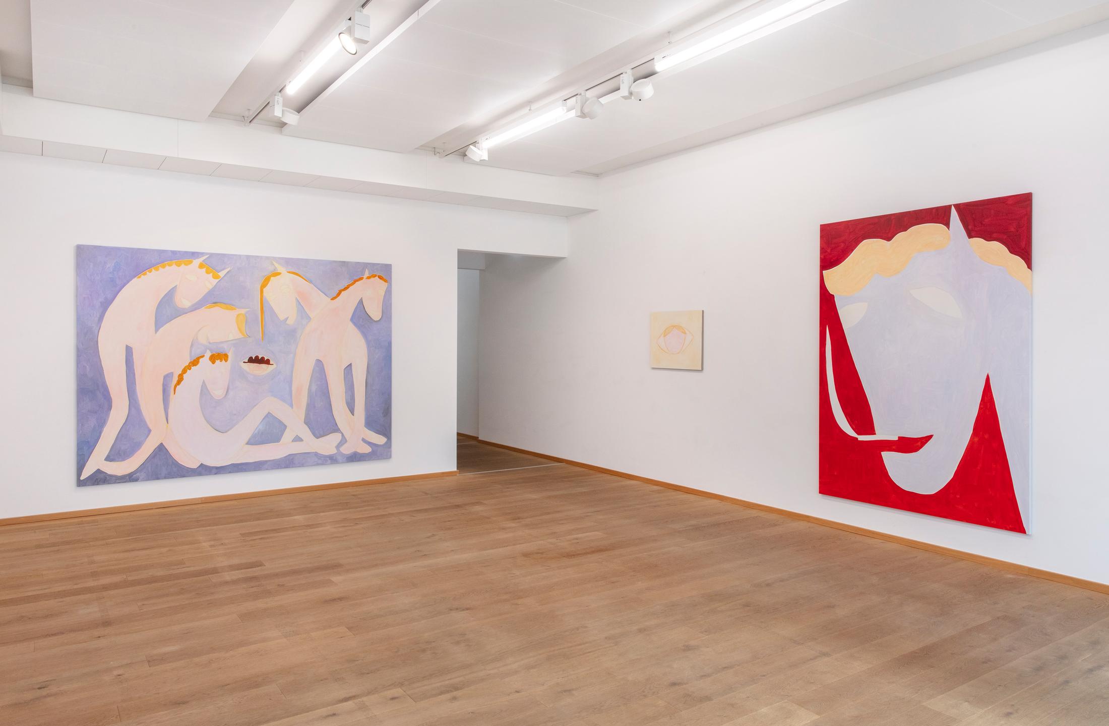 Exhibition View Solo Show Sarah Bogner «Freunde des Lichts» at Livie Gallery, Zurich, 2024 / Photo: Esther Mathis / Courtesy: The artist and Livie Gallery