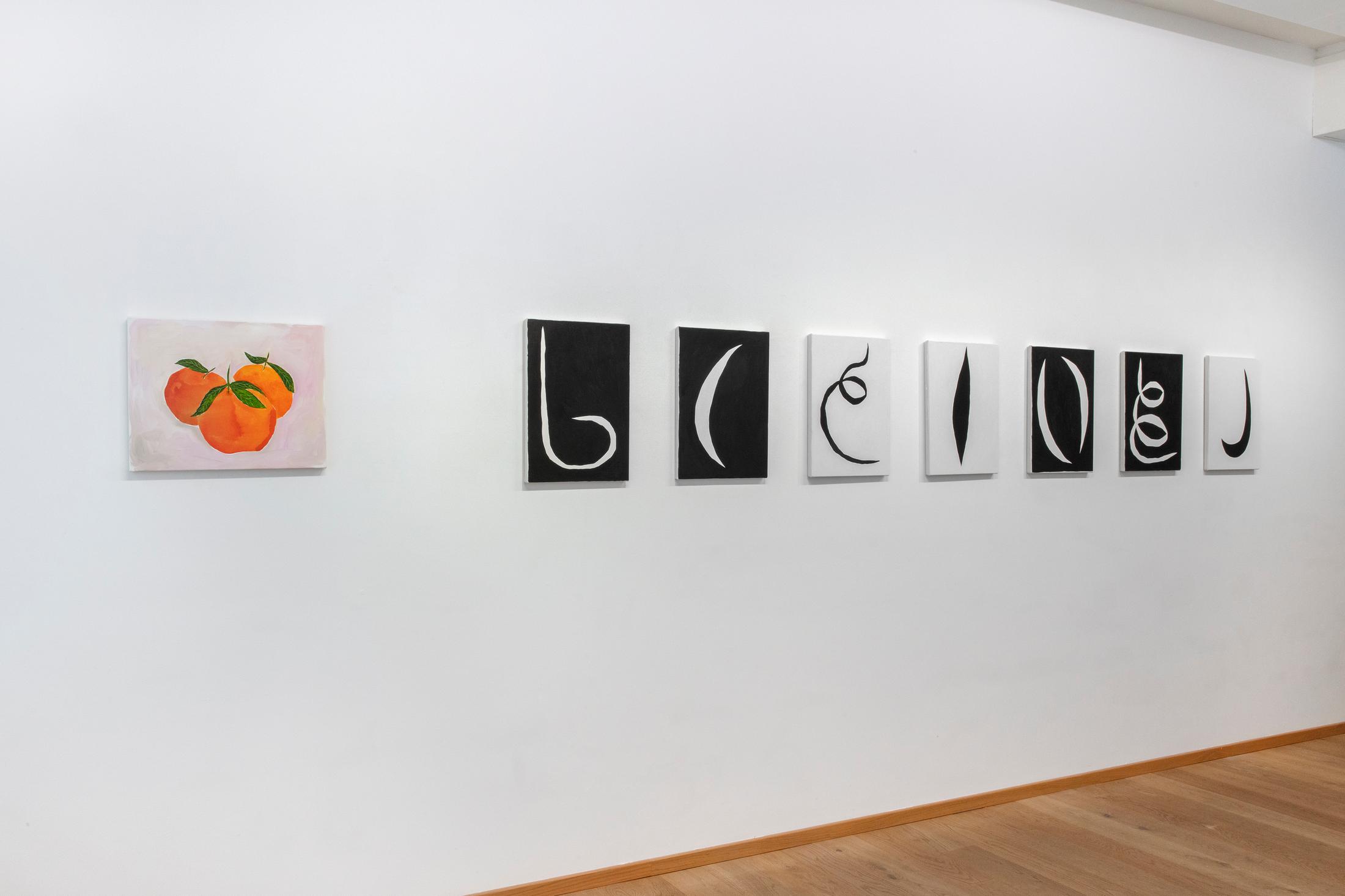 Exhibition View Solo Show Sarah Bogner «Freunde des Lichts» at Livie Gallery, Zurich, 2024 / Photo: Esther Mathis / Courtesy: The artist and Livie Gallery