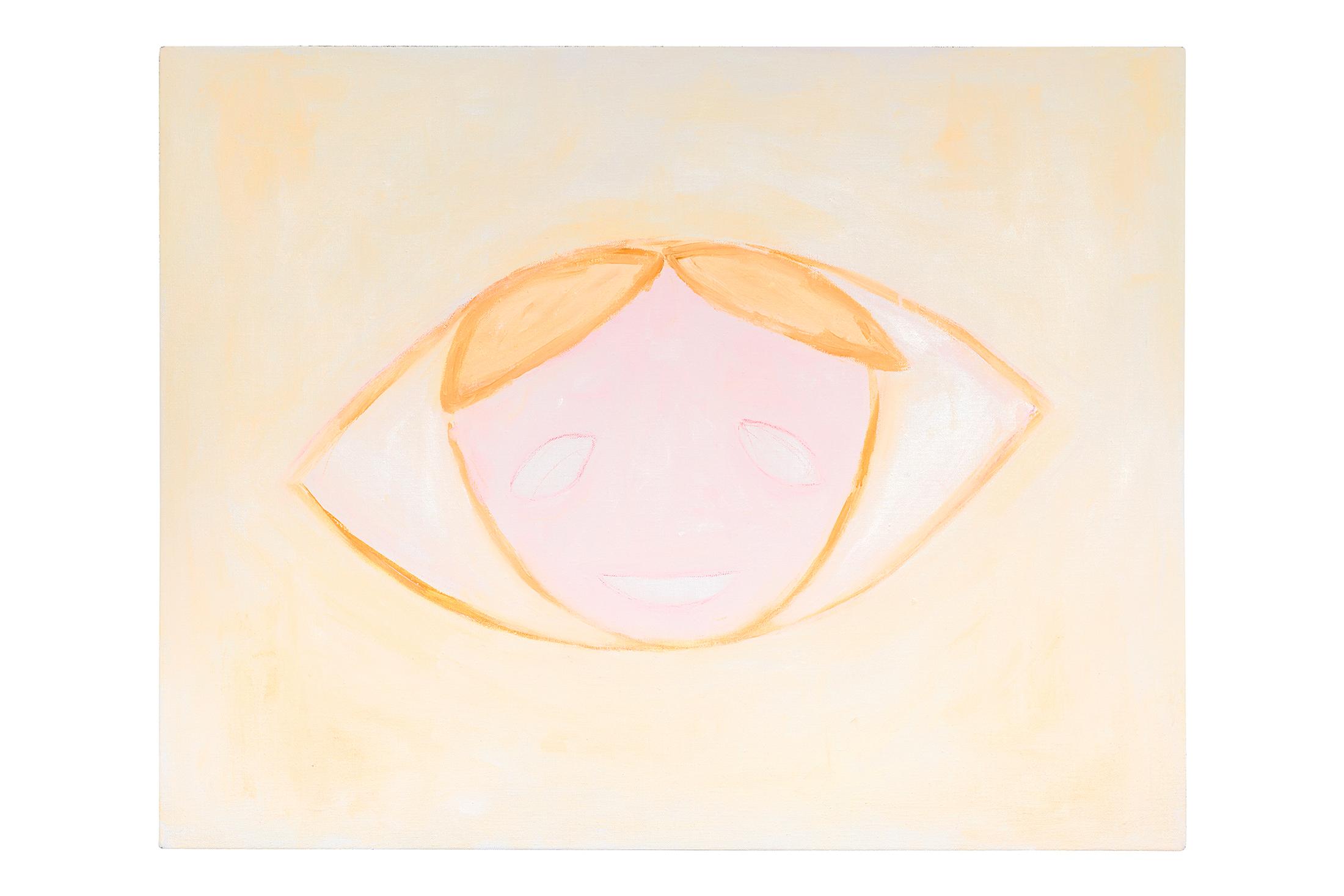 Exhibition View Solo Show Sarah Bogner «Freunde des Lichts; view on Sarah Bogner, Kleine Birne, 2024, acrylic, ink and egg tempera on canvas, 55 x 70 cm» at Livie Gallery, Zurich, 2024 / Photo: kunstdokumentation.com / Courtesy: The artist and Livie Gallery