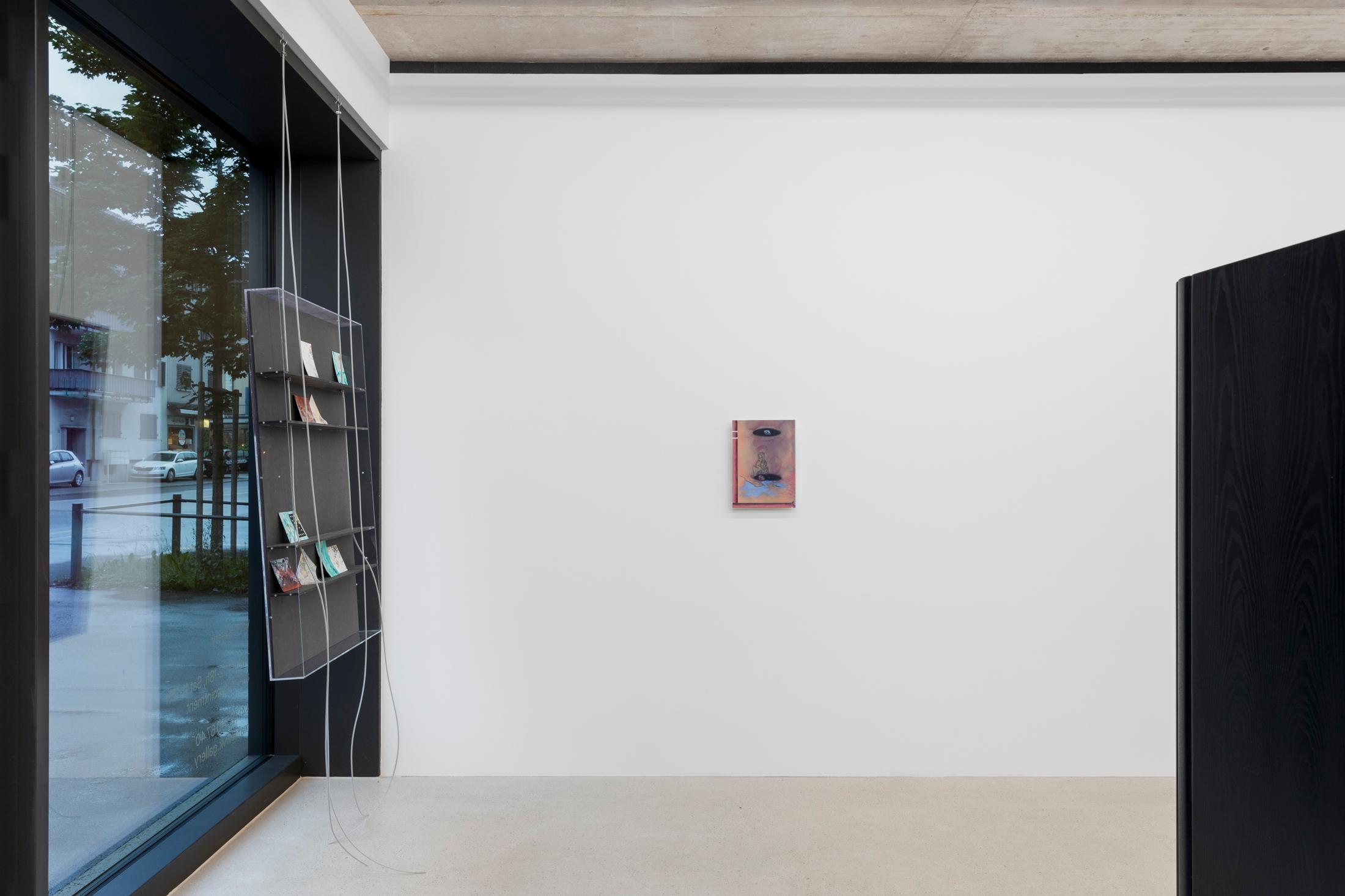 Exhibition View Group Show «Seriously, yes» at Windhager von Kaenel, Zug, Switzerland 2024 / Photo: Oliver Kümmerli / Courtesy: the artists and Windhager von Kaenel