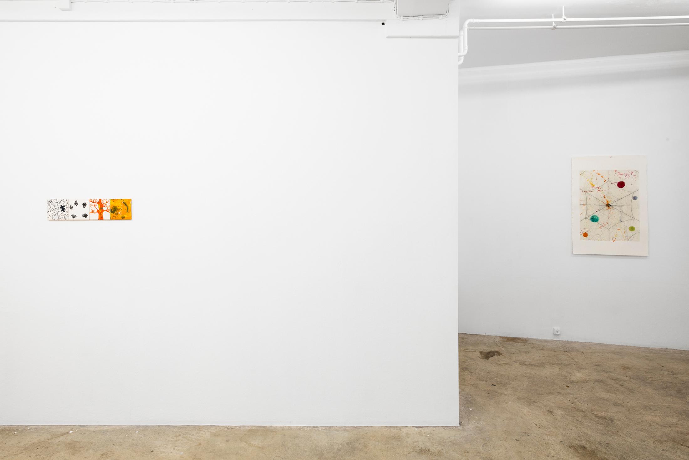 Exhibition View Solo Show Séverine Heizmann «Roots drink deep from carrion’s gift» at Milieu, Bern, 2024 / Photo: Nina Rieben  / Courtesy: The artist and Milieu