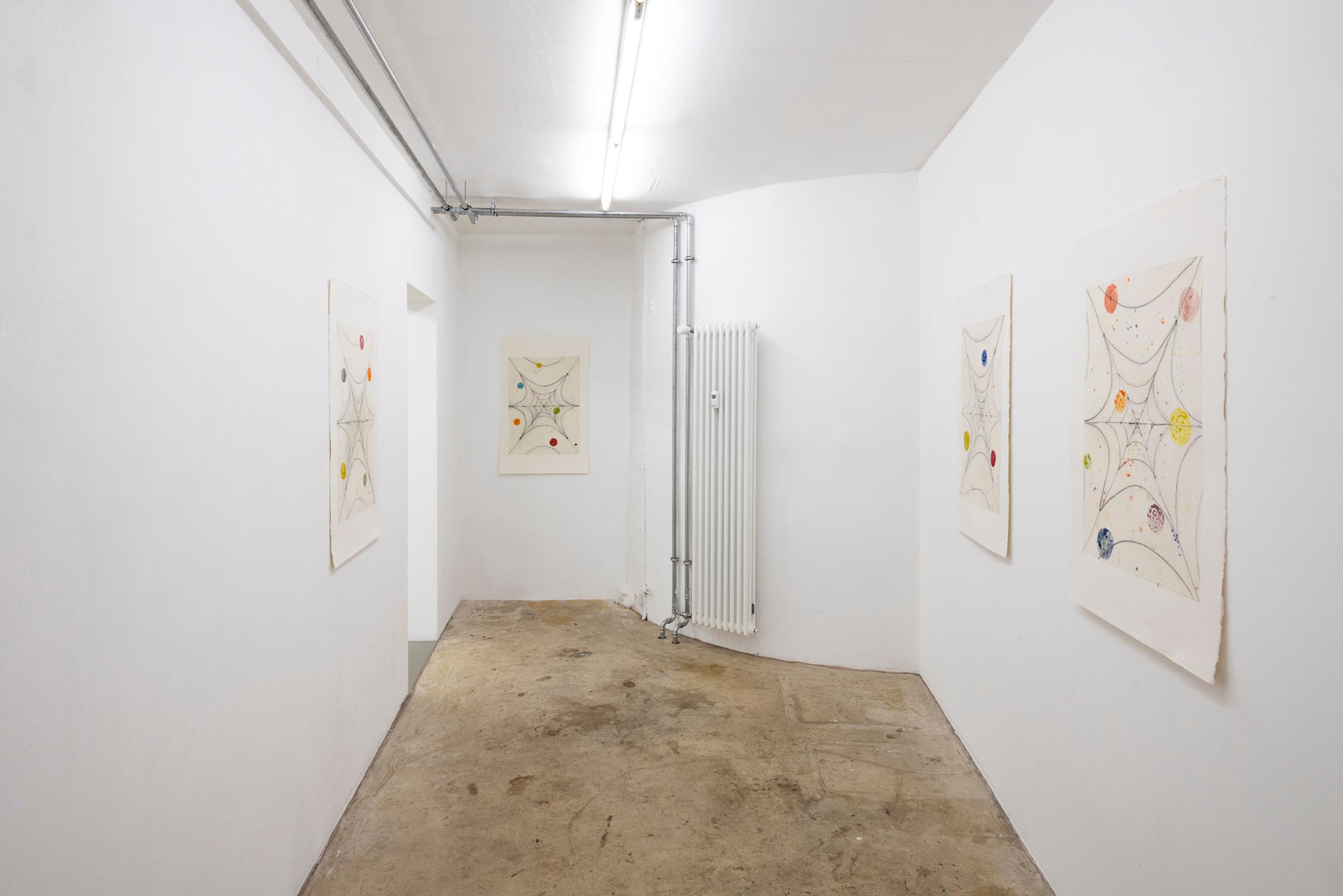 Exhibition View Solo Show Séverine Heizmann «Roots drink deep from carrion’s gift» at Milieu, Bern, 2024 / Photo: Nina Rieben  / Courtesy: The artist and Milieu