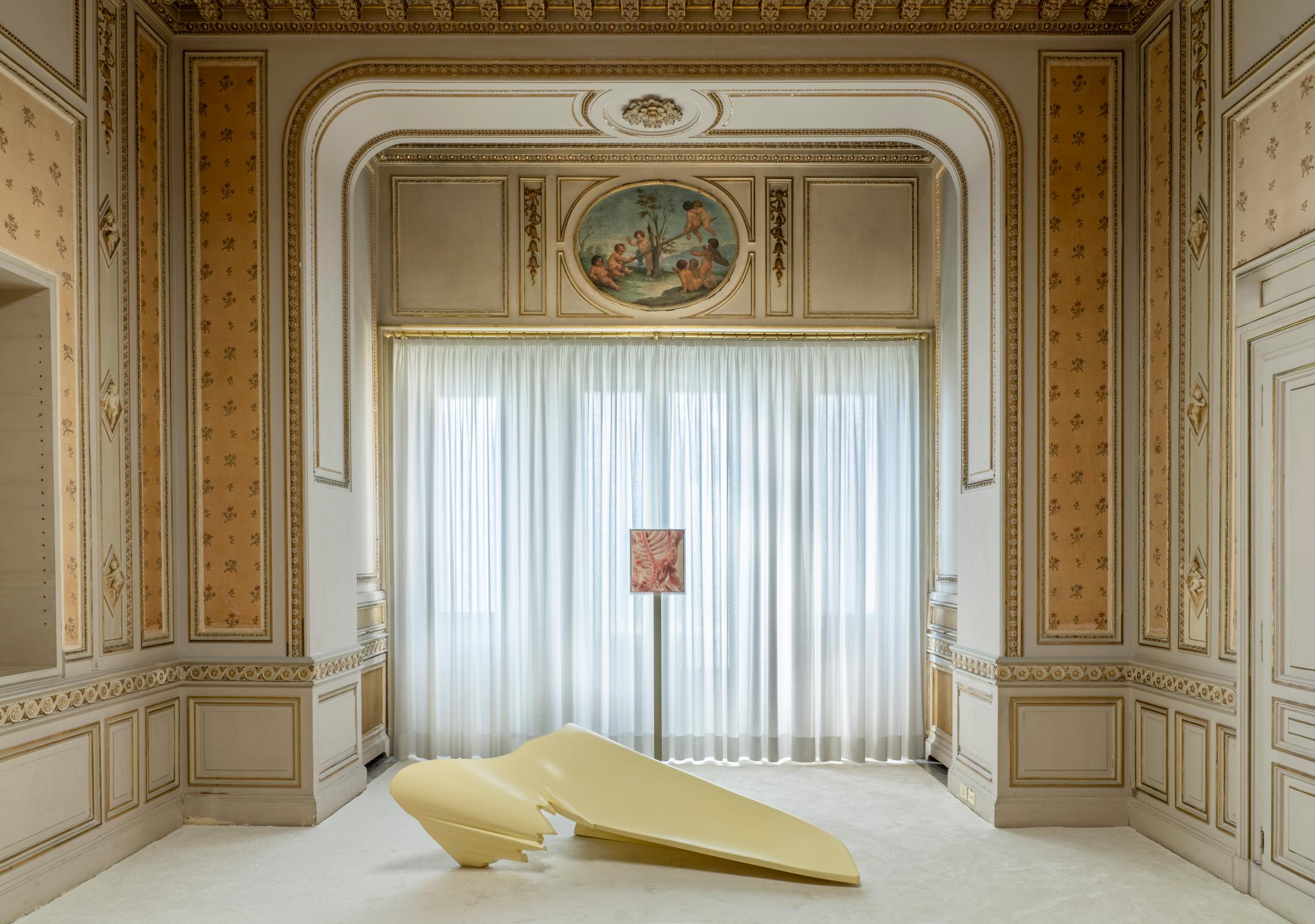 Exhibition View Solo Show Shahryar Nashat «Blood Most Precious» at Istituto Svizzero, Rome, 2024 / Photo: Ela Bialkowska, OKNO studio / Courtesy: Gladstone Gallery